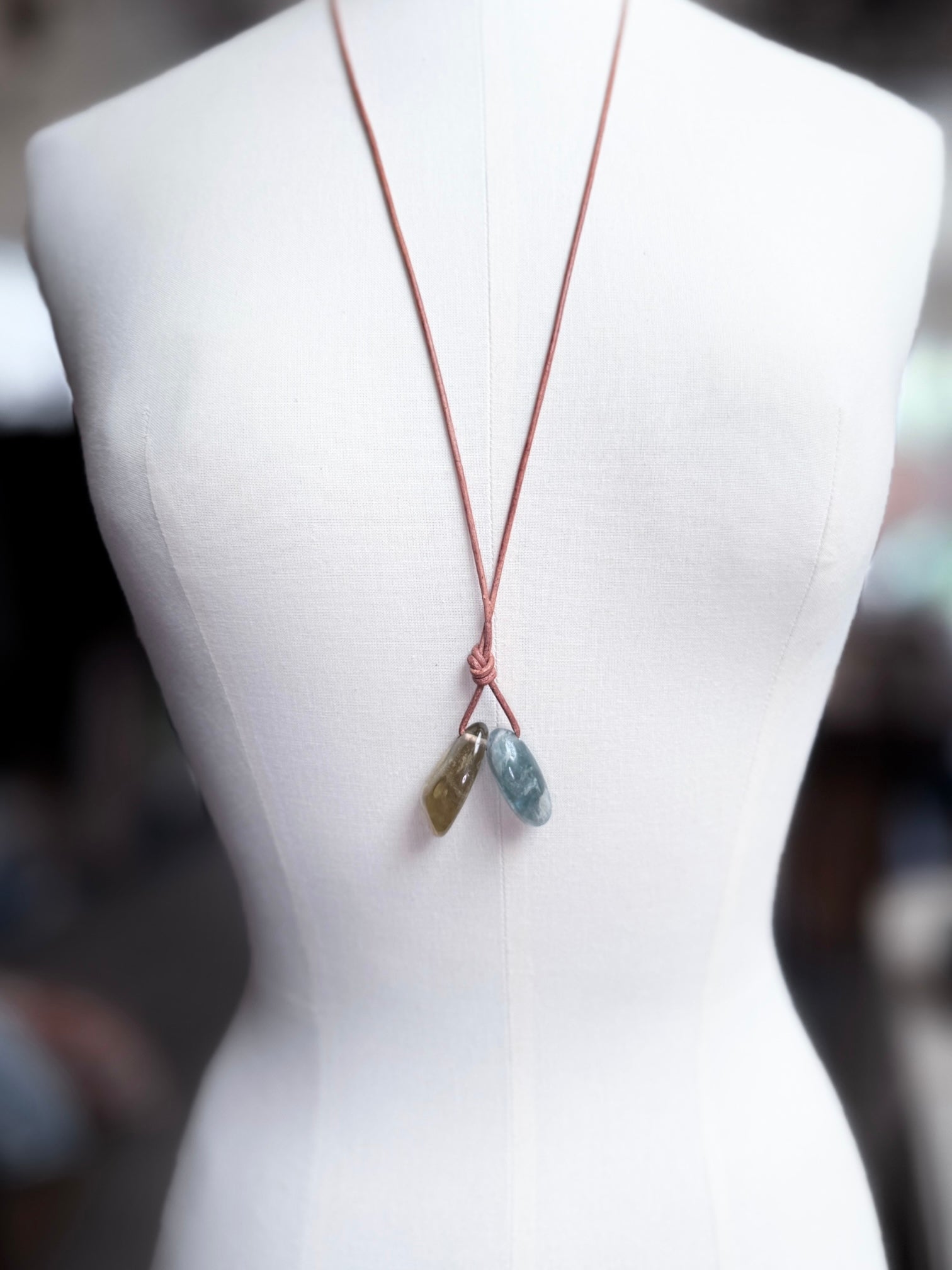 Double Stone Necklace