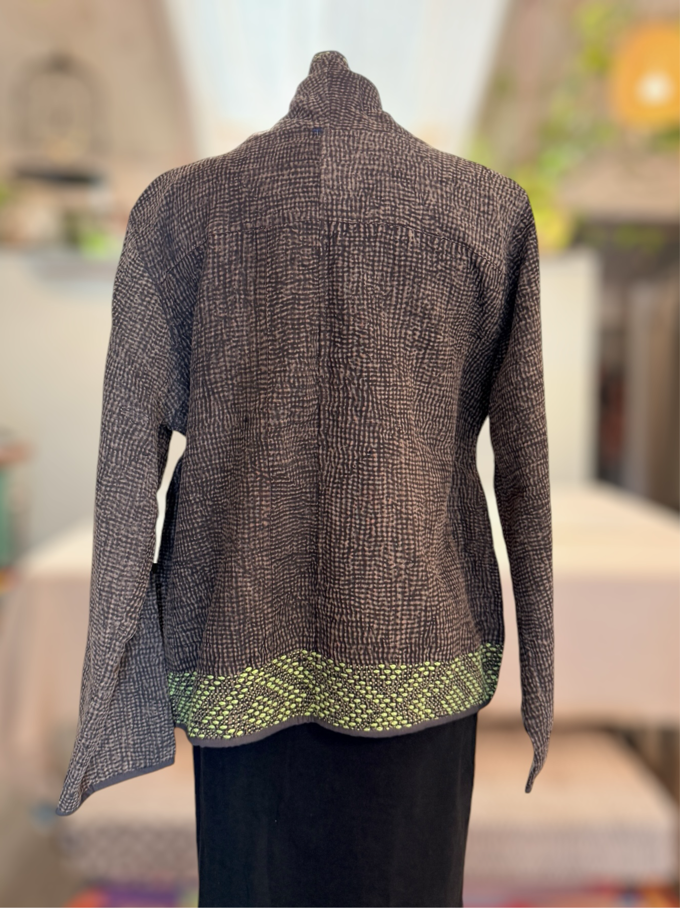 Nuovo Jacket Sand-washed neon stitching