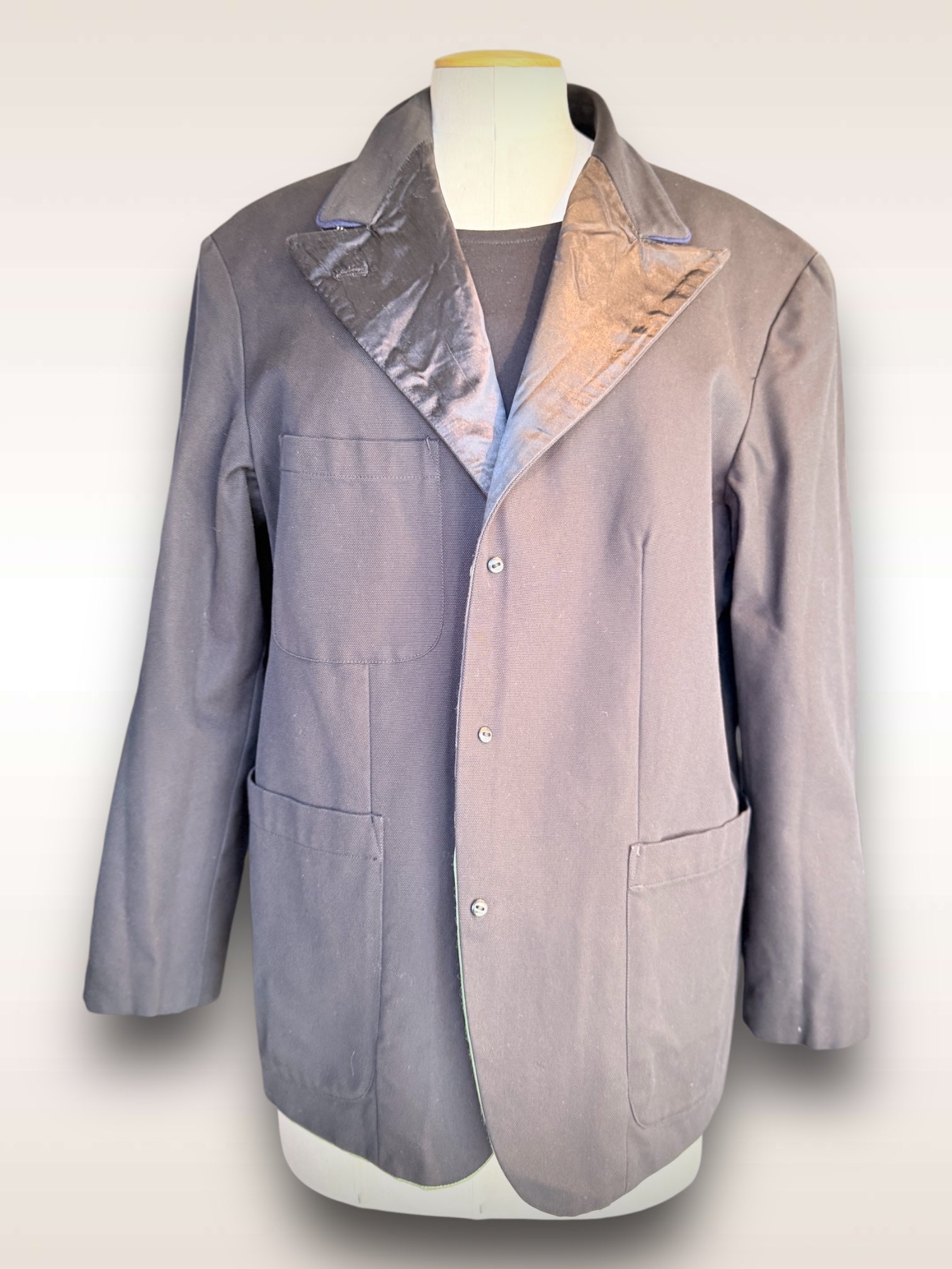 Yohji Yamamoto Jacket • Satin Color Block Reversible Jacket Spring 1991