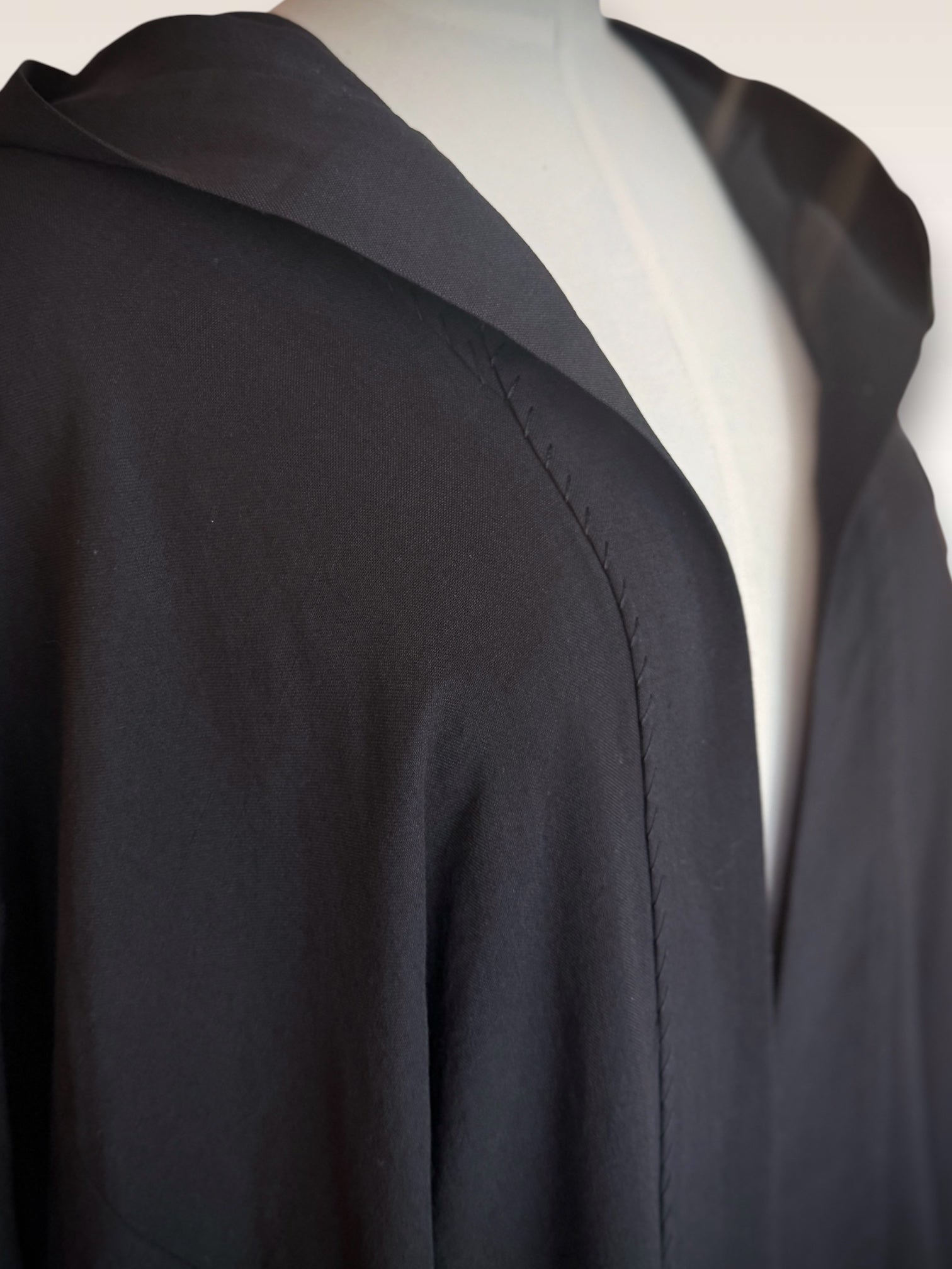 Yohji Yamamoto SS 2009 kimono jacket lapel detail