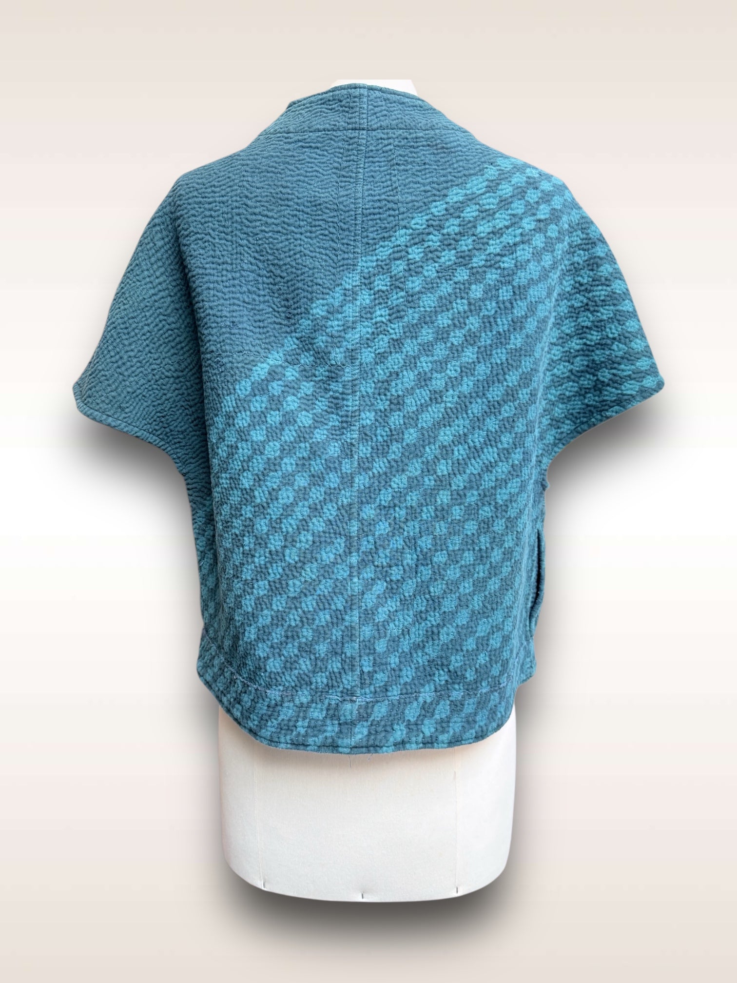 Tokyo Vest Indigo Back View