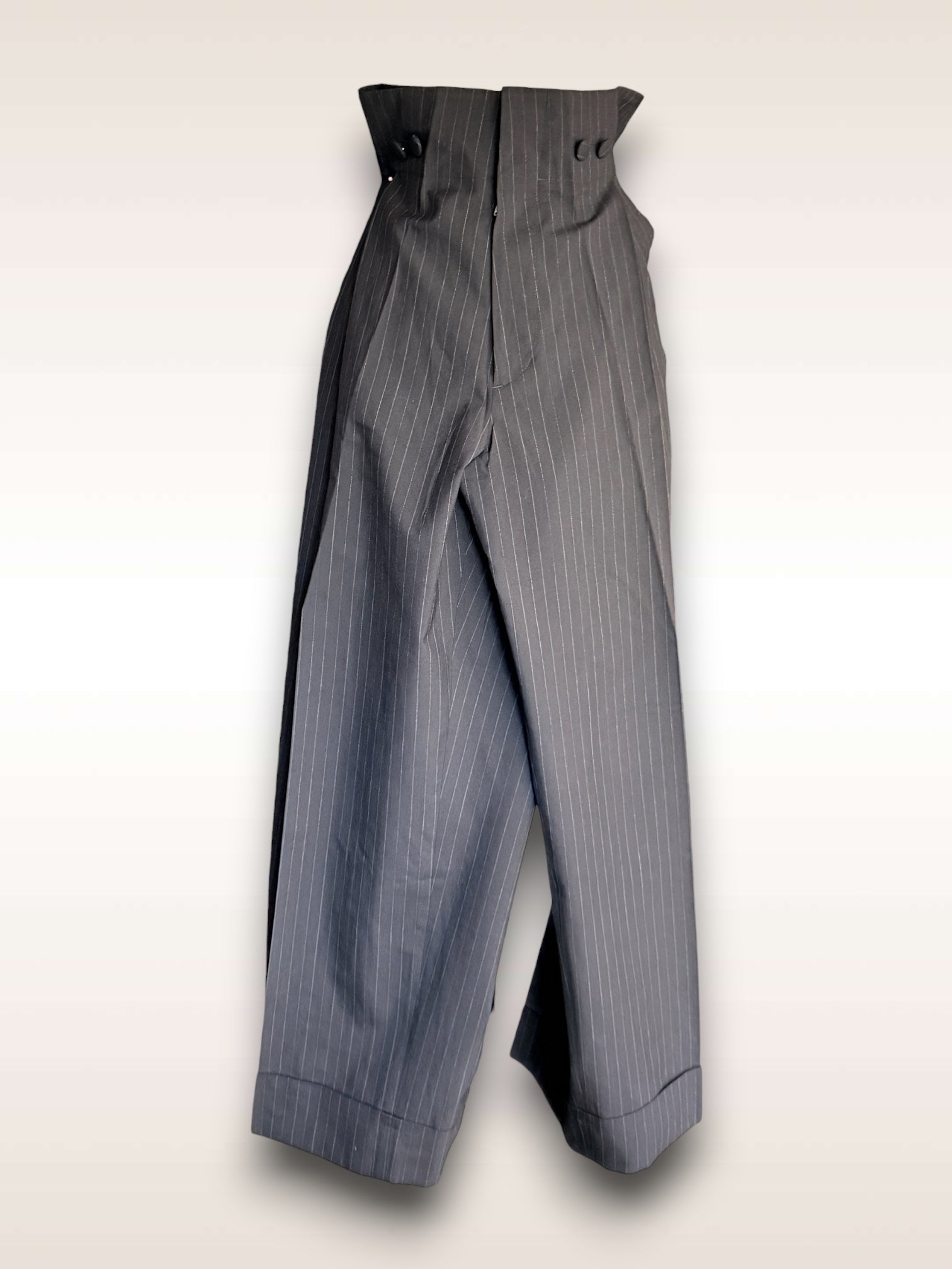 Yohji Yamamoto wide leg suspender pants SS 1999