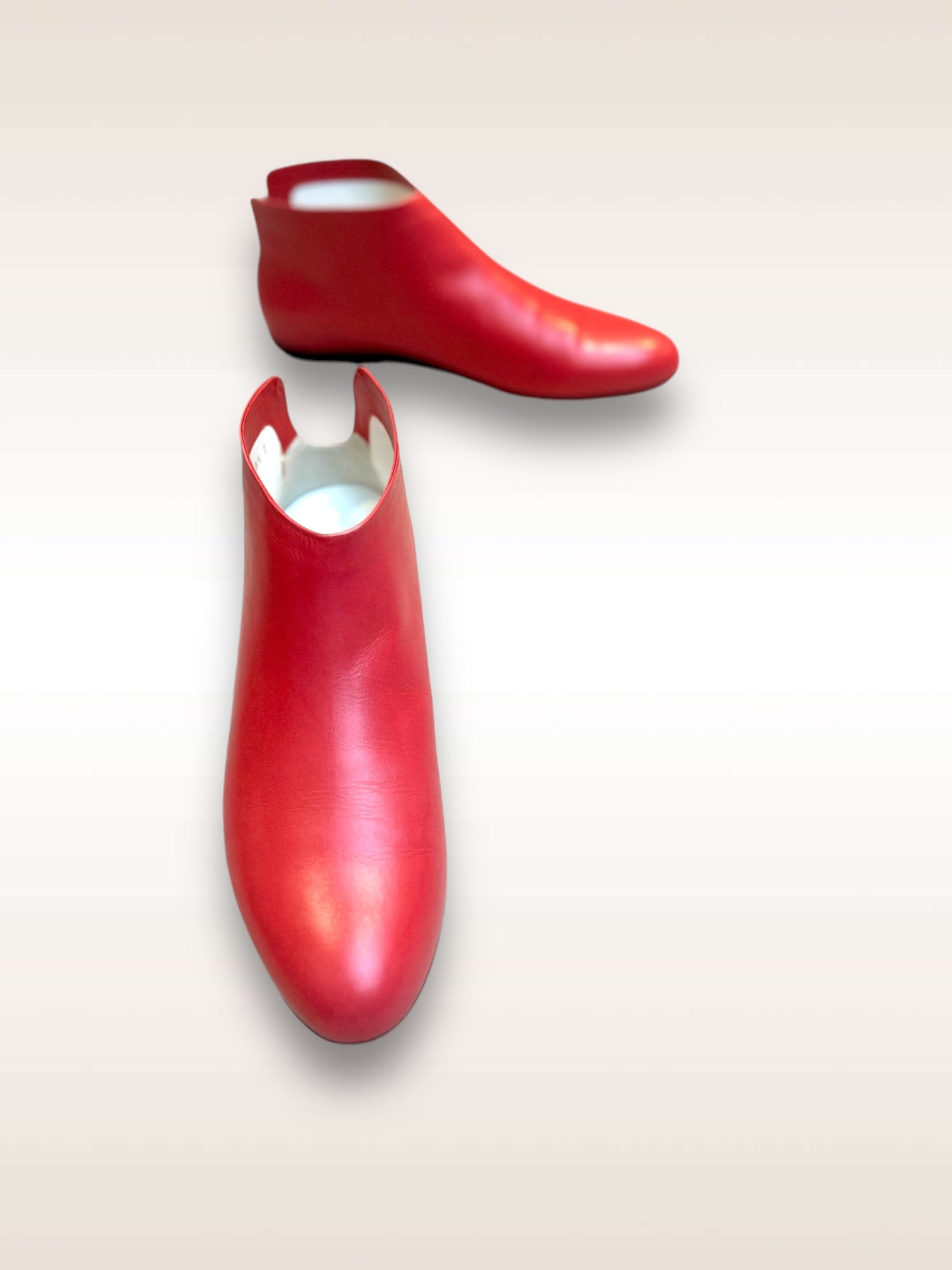 Yohji x Ferragamo Ankle Boots Red