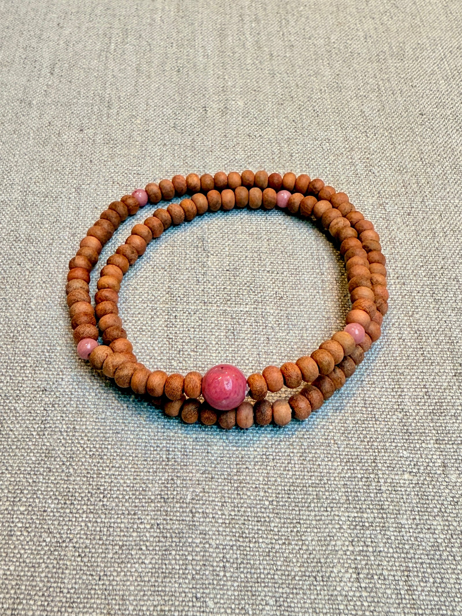 108 Buddhist Bracelet • Piemontite/Cherry