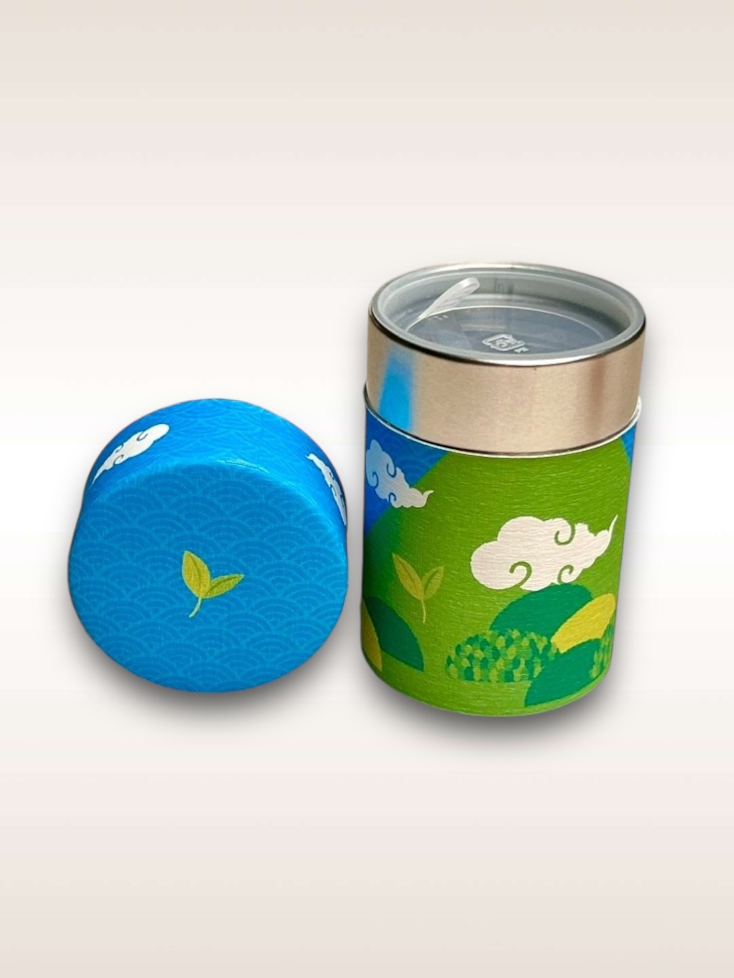 Tea Canister Blue with inner lid