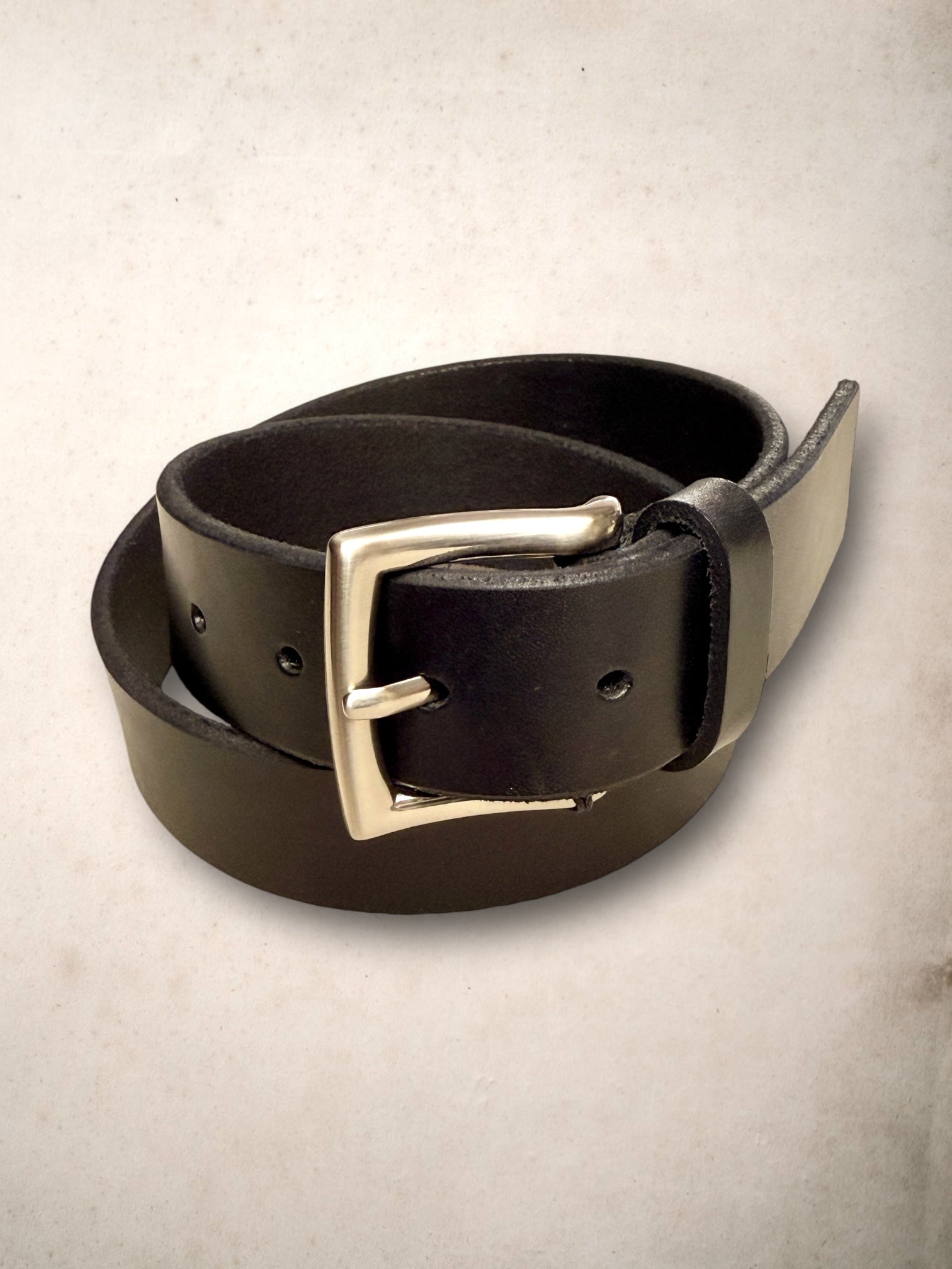 Black Leather Belt by Ezra Arthur