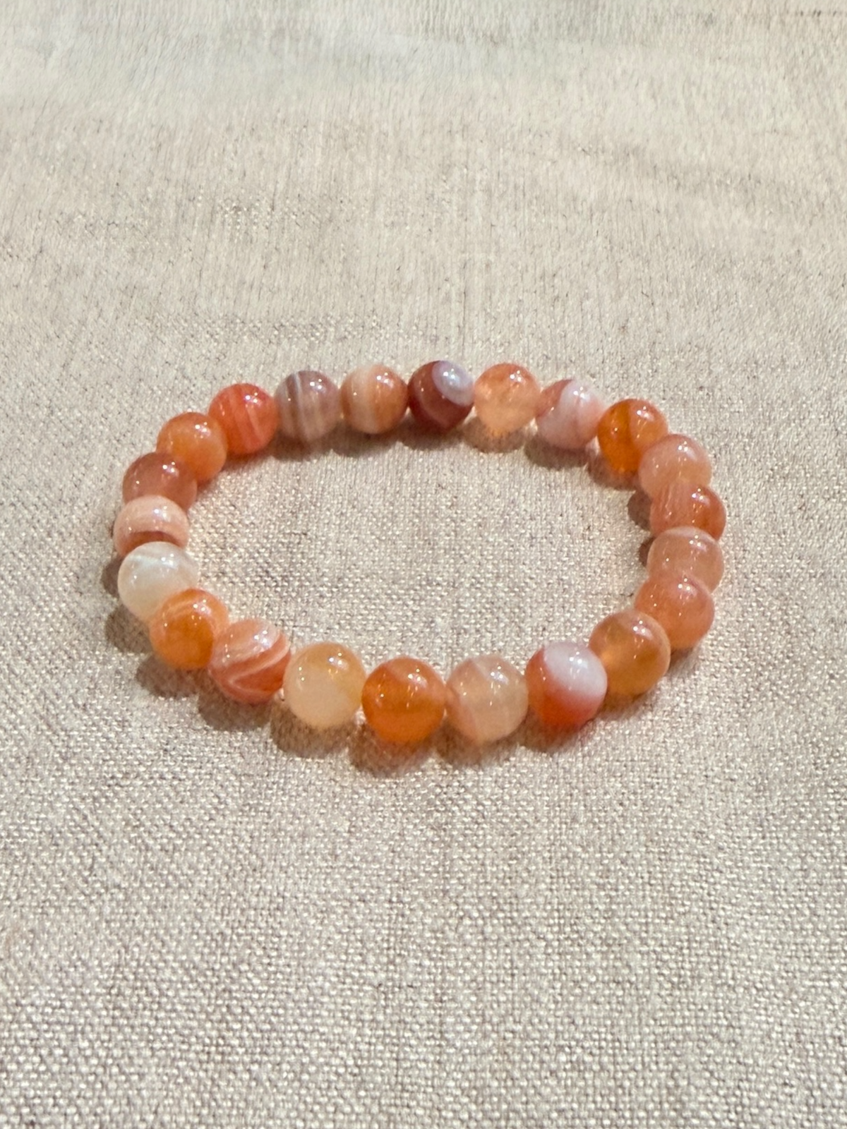 Bubbhist bracelet Botswana agate