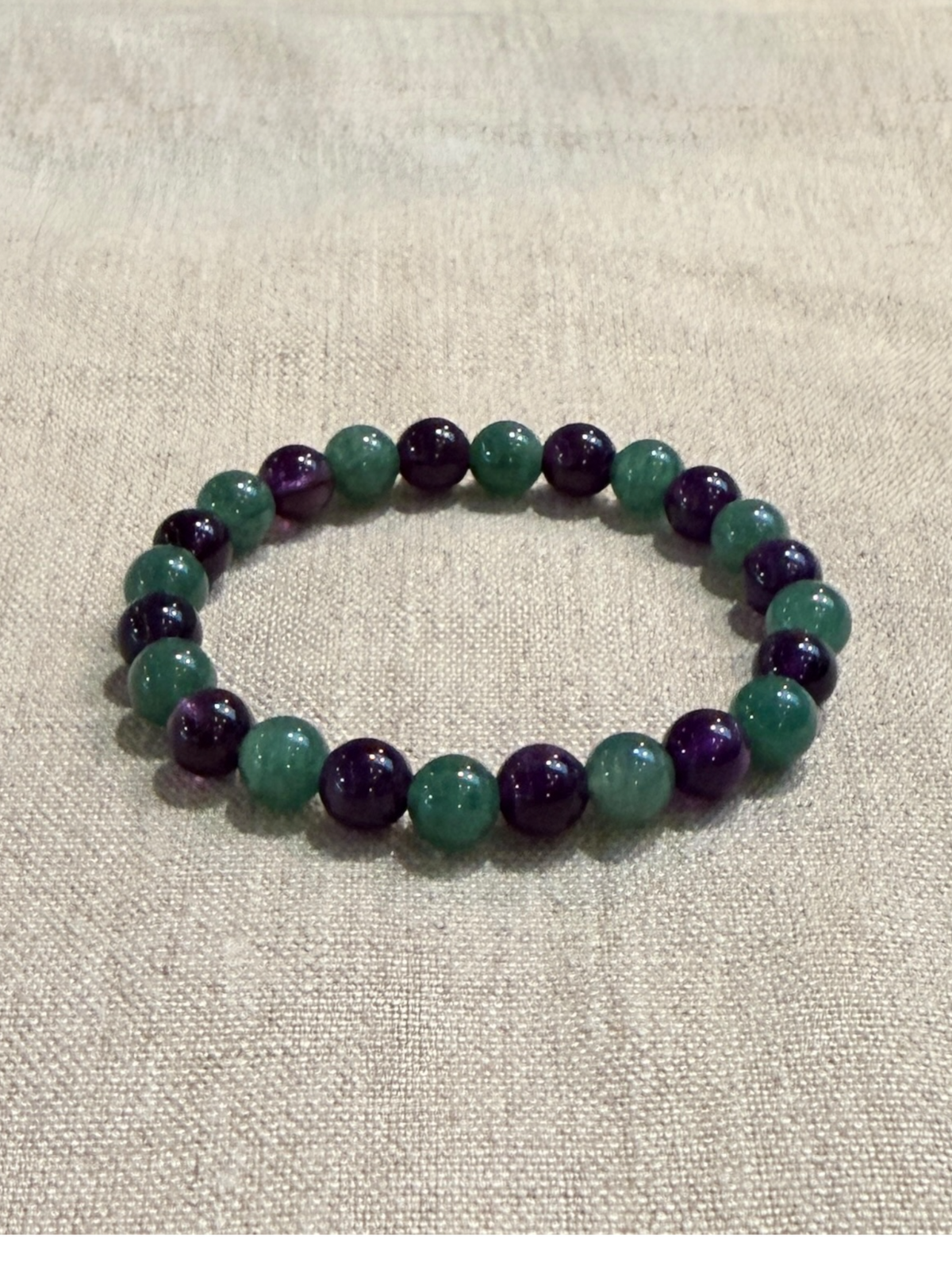 Buddhist bracelet Jade Amethyst