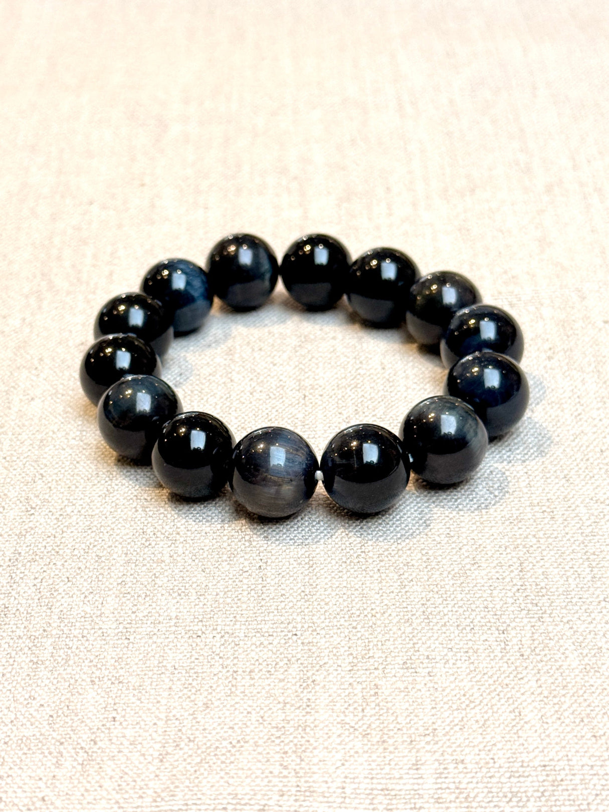 Buddhist bracelet blue tiger eye S