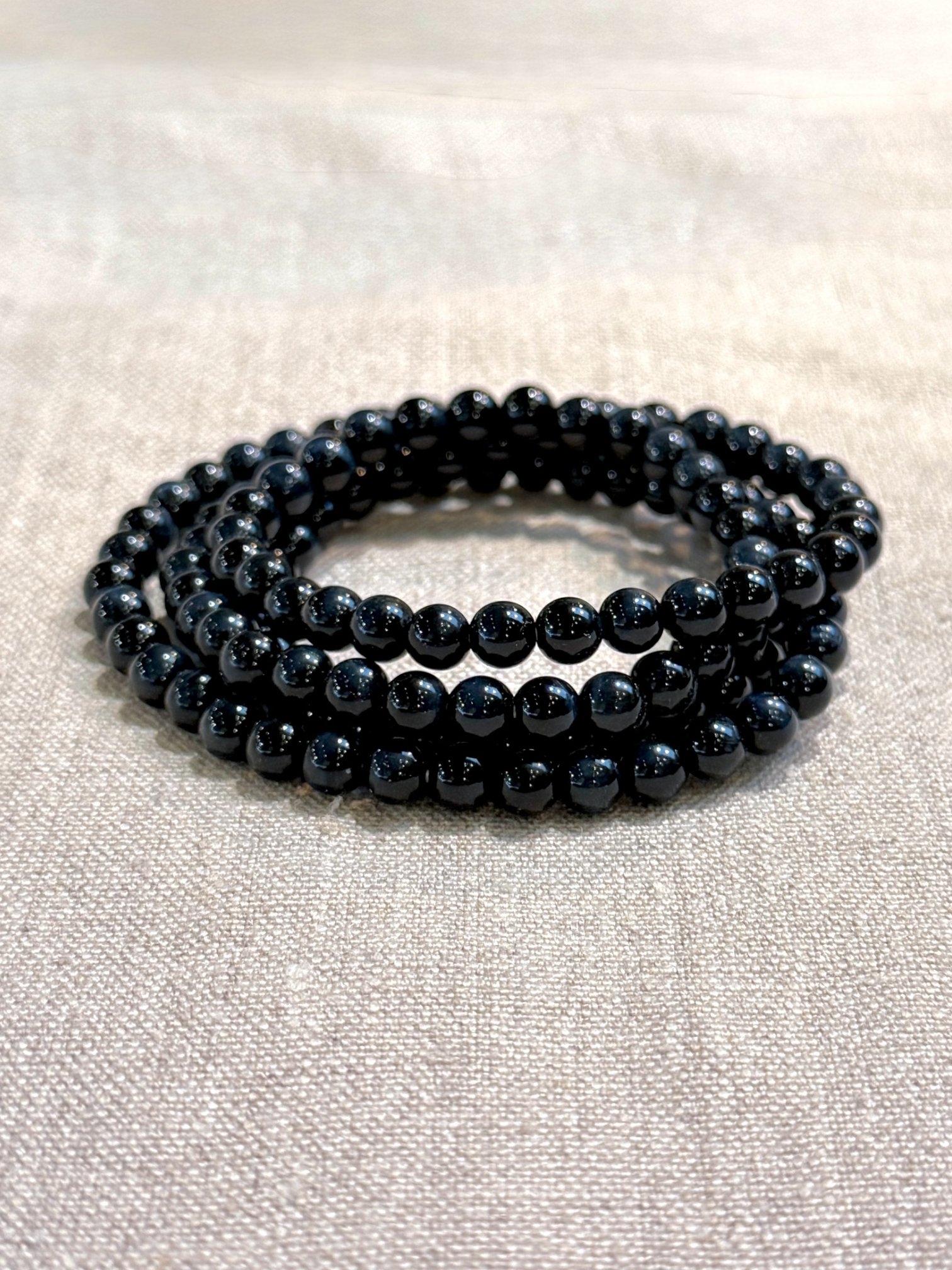 Buddhist bracelet blue tigers eye quadruple 