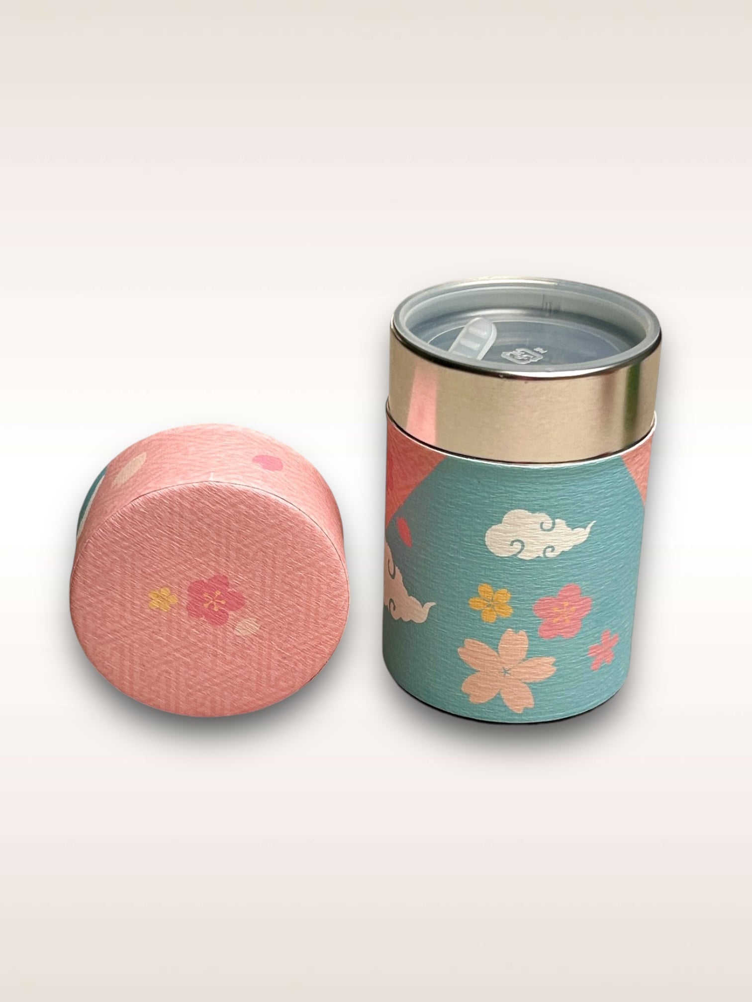 Tea Caster Pink with Lid