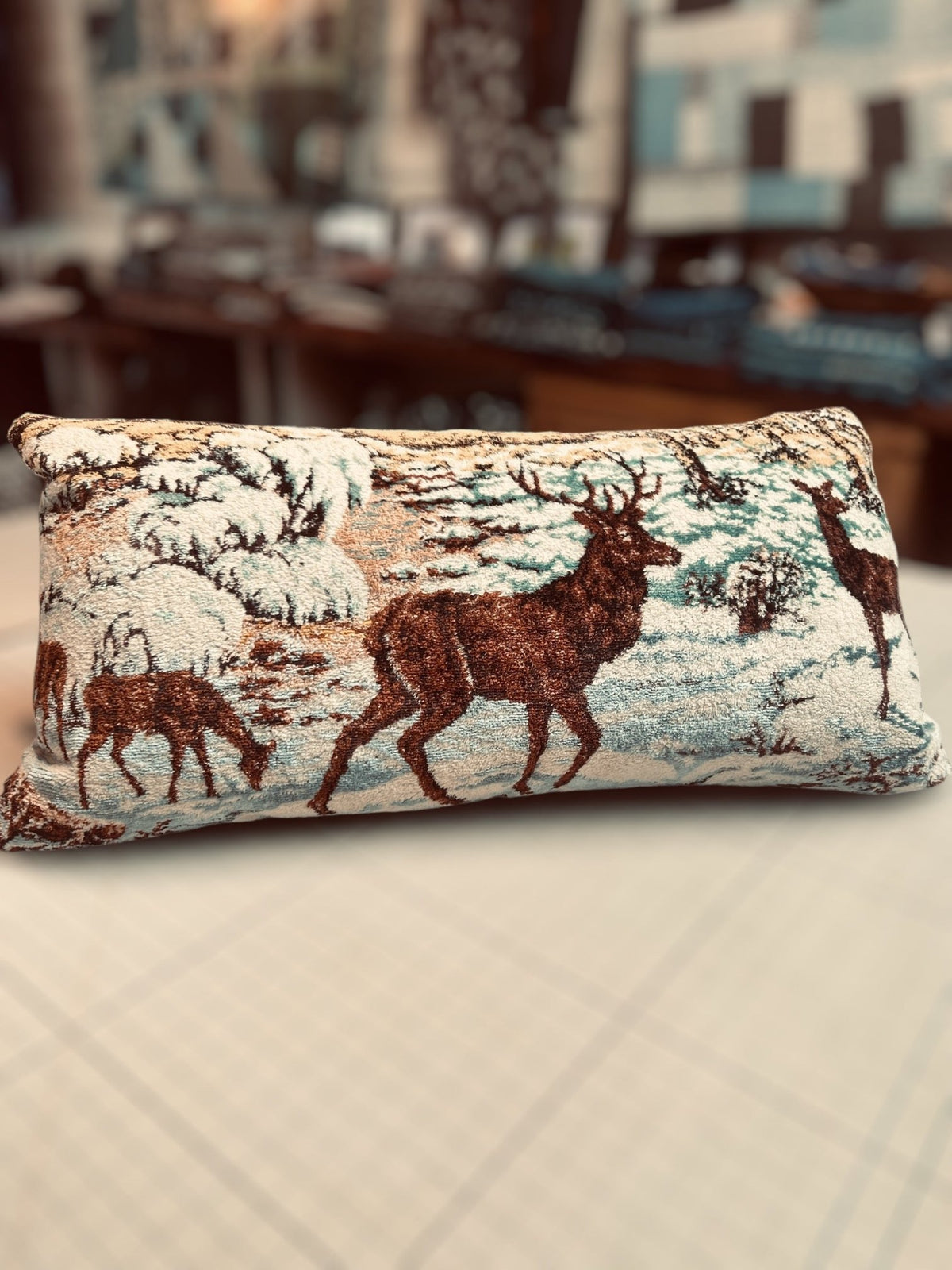 Chenille National Parks cushion elk