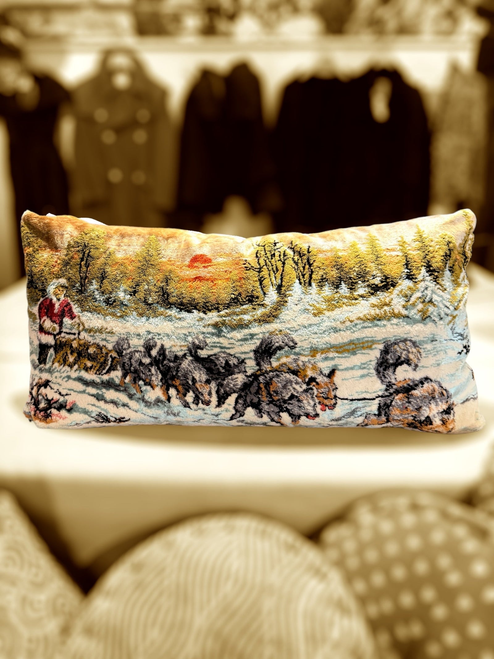 Chenille national parks cushion dog sled