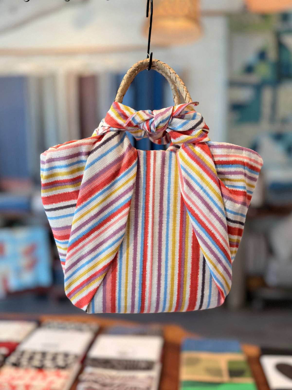 Furoshiki Seagrass Bag Multistripes