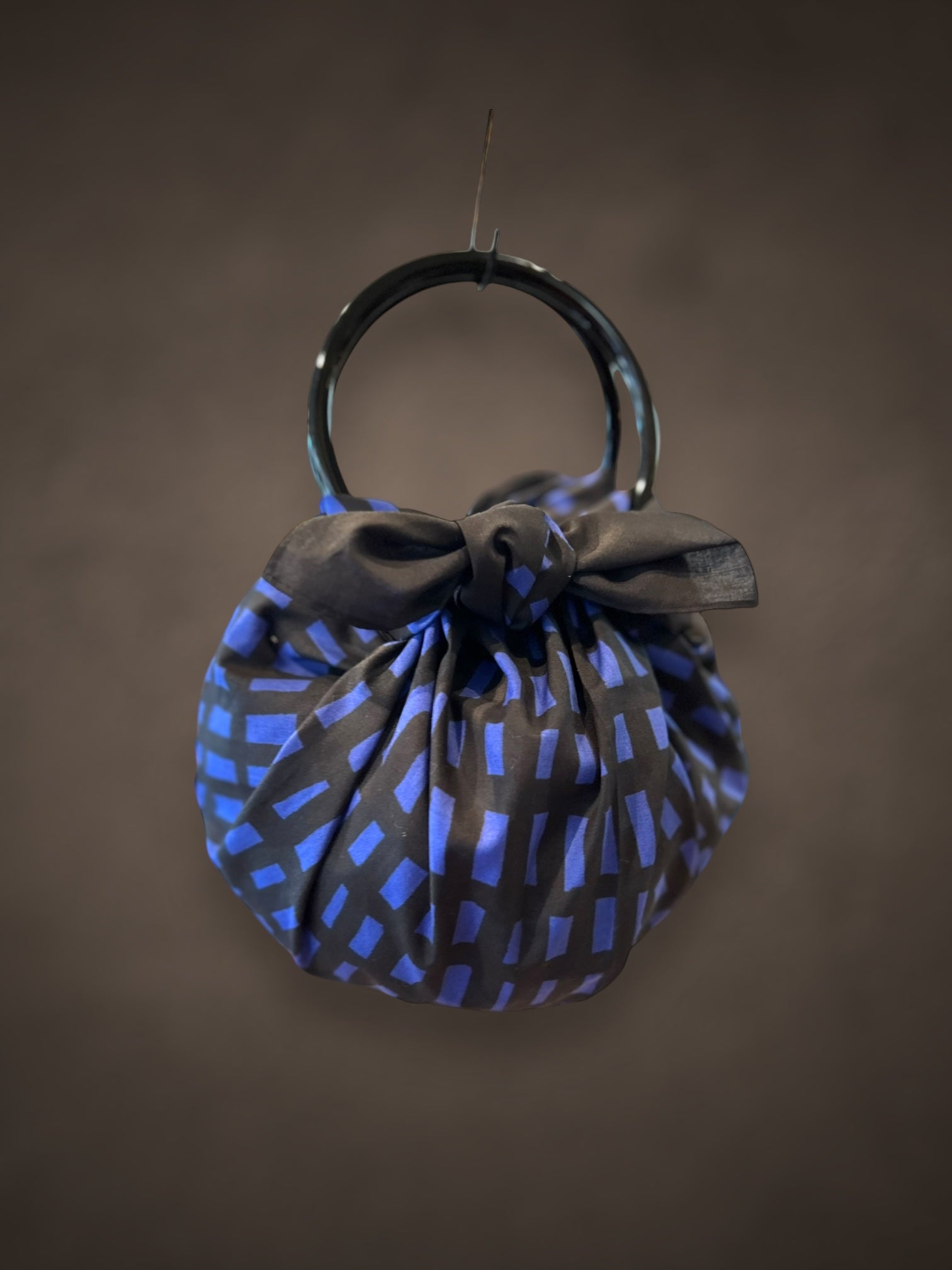 Furoshiki Strawberry Bag Black Blue