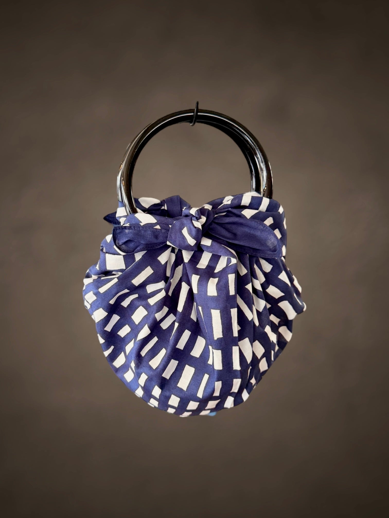 Furoshiki Strawberry Bag Blue White