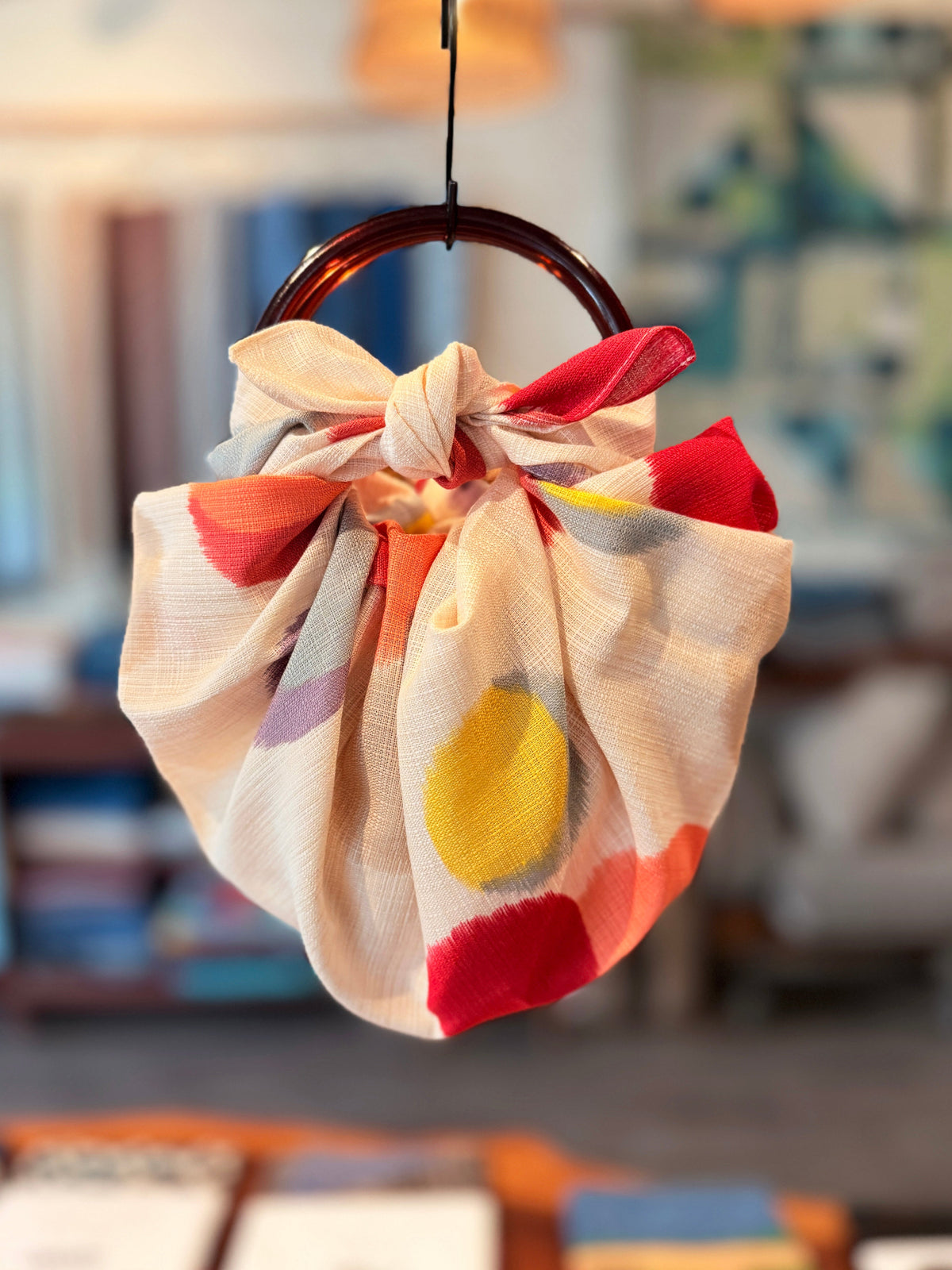 Furoshiki Strawberry bag Big Polka Dots
