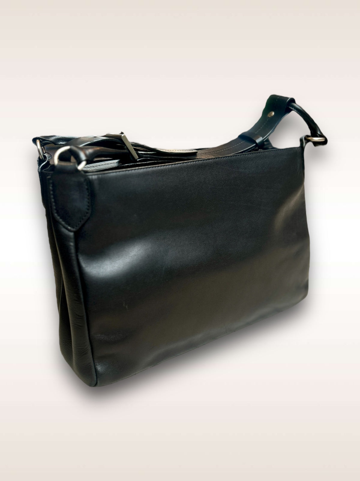 Yohji Soft Leather Shoulder Bag