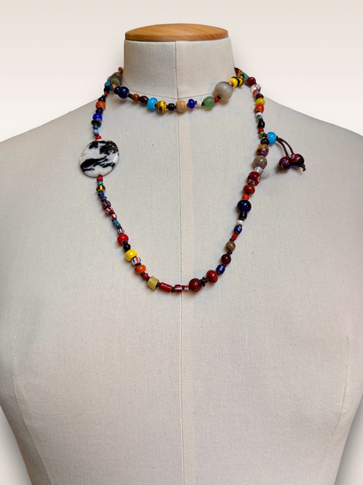 Necklace • Antique Mixed Glass Beads