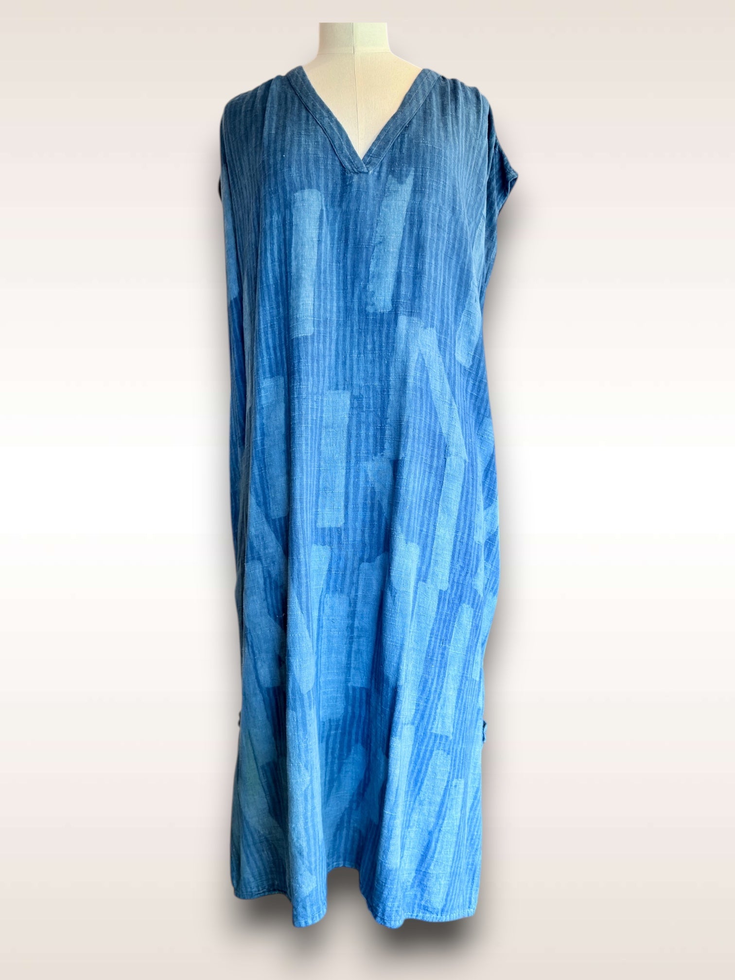 Indigo Dress Vneck Tunick