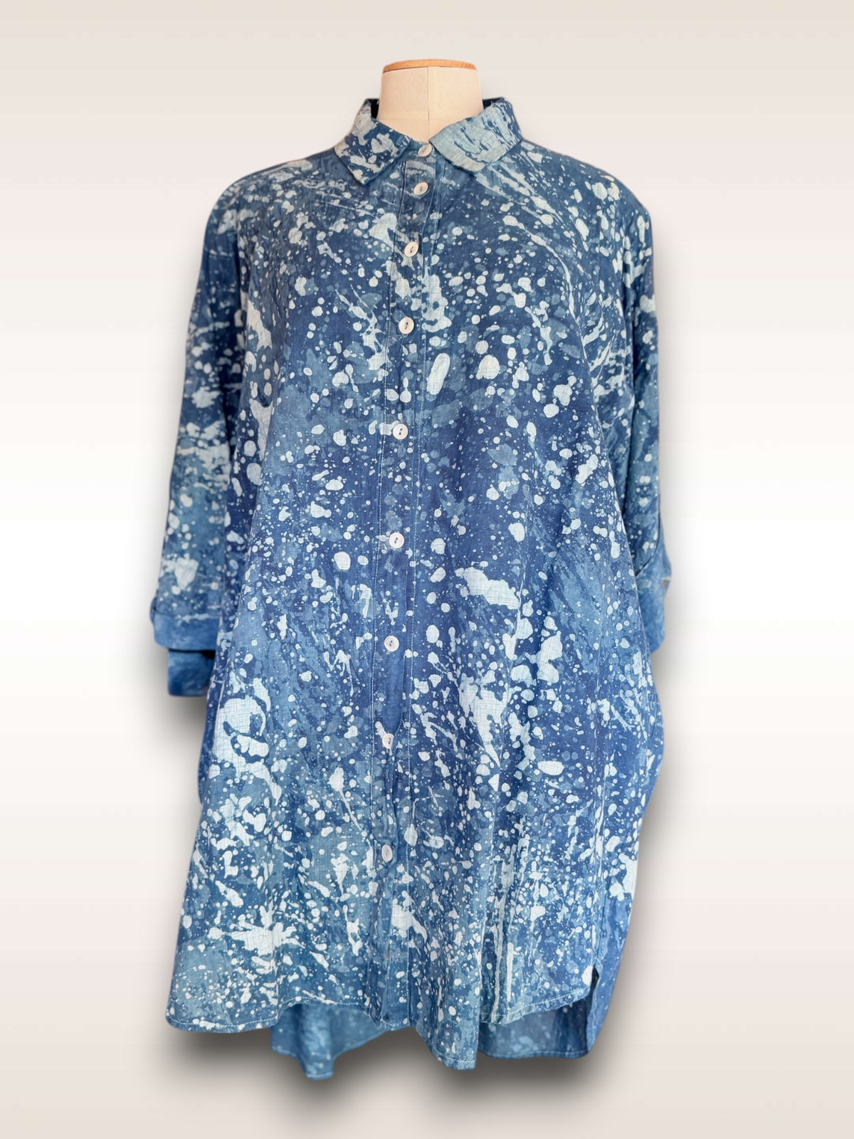 Indigo Shirt triple dyed Rain Shirt