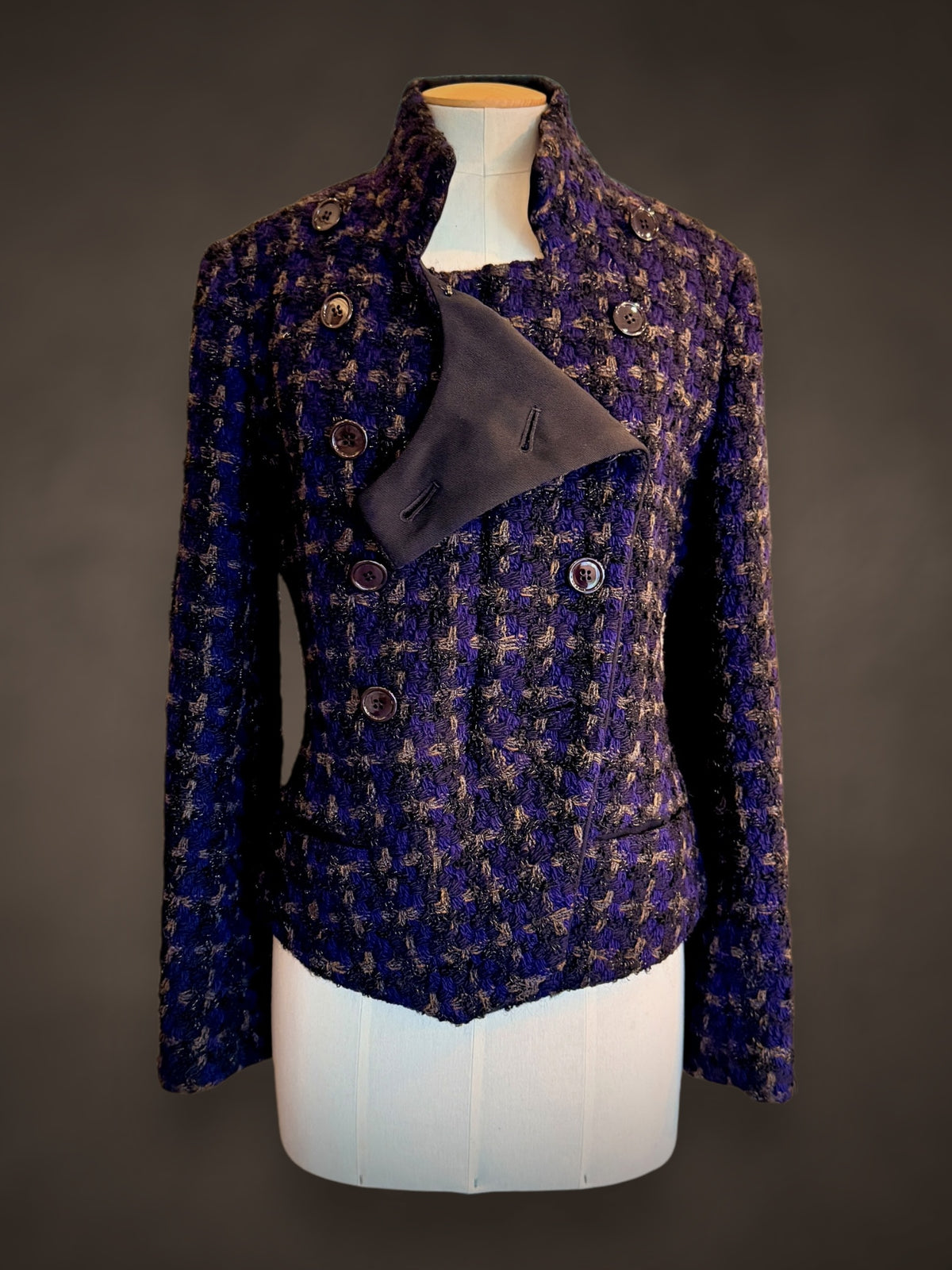 Limi Feu Linton tweed Double Breasted Jacket
