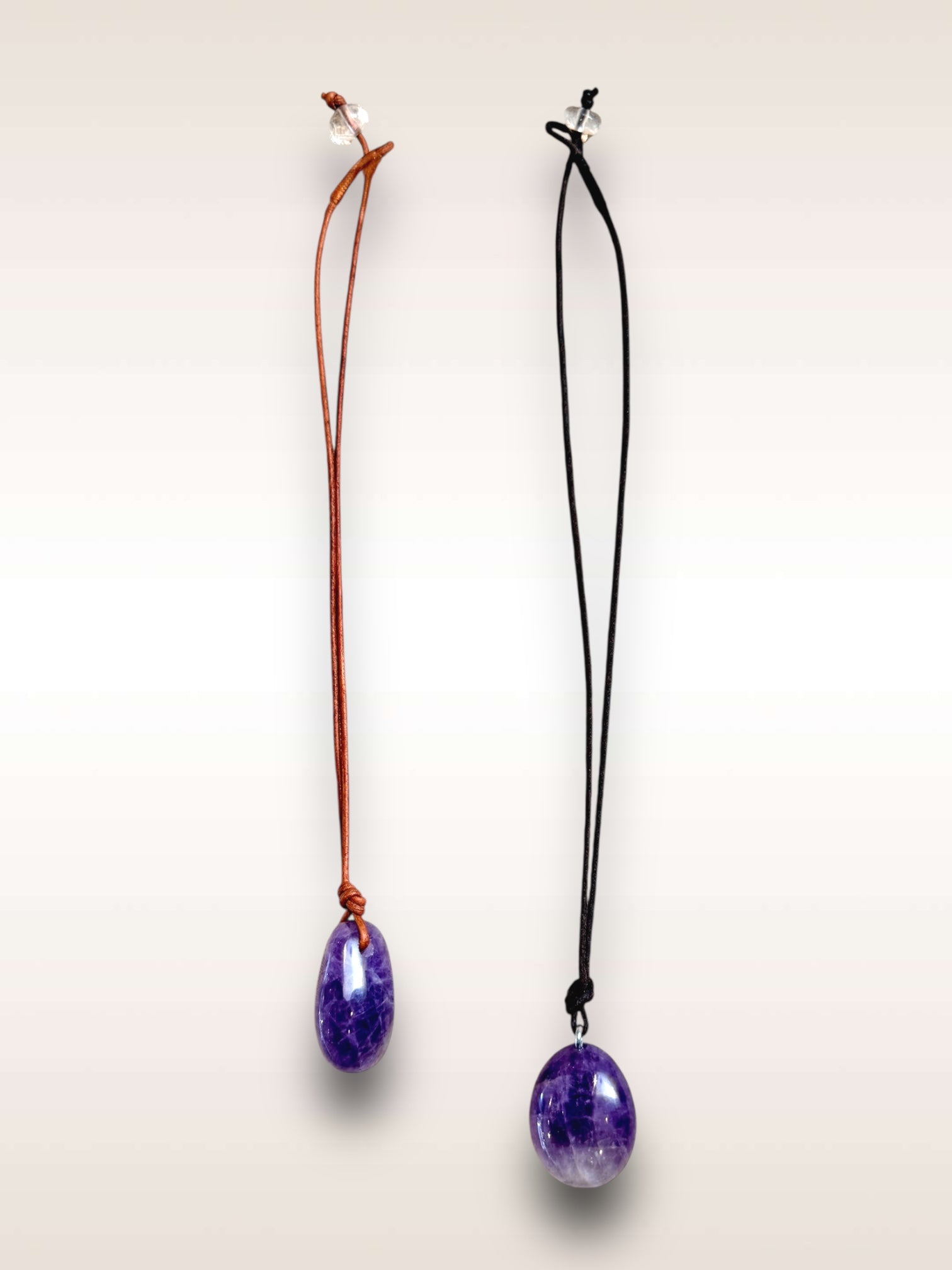 Matthew Swope Amethyst Leather necklace