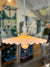 Milk Glass Pendant Light illuminated