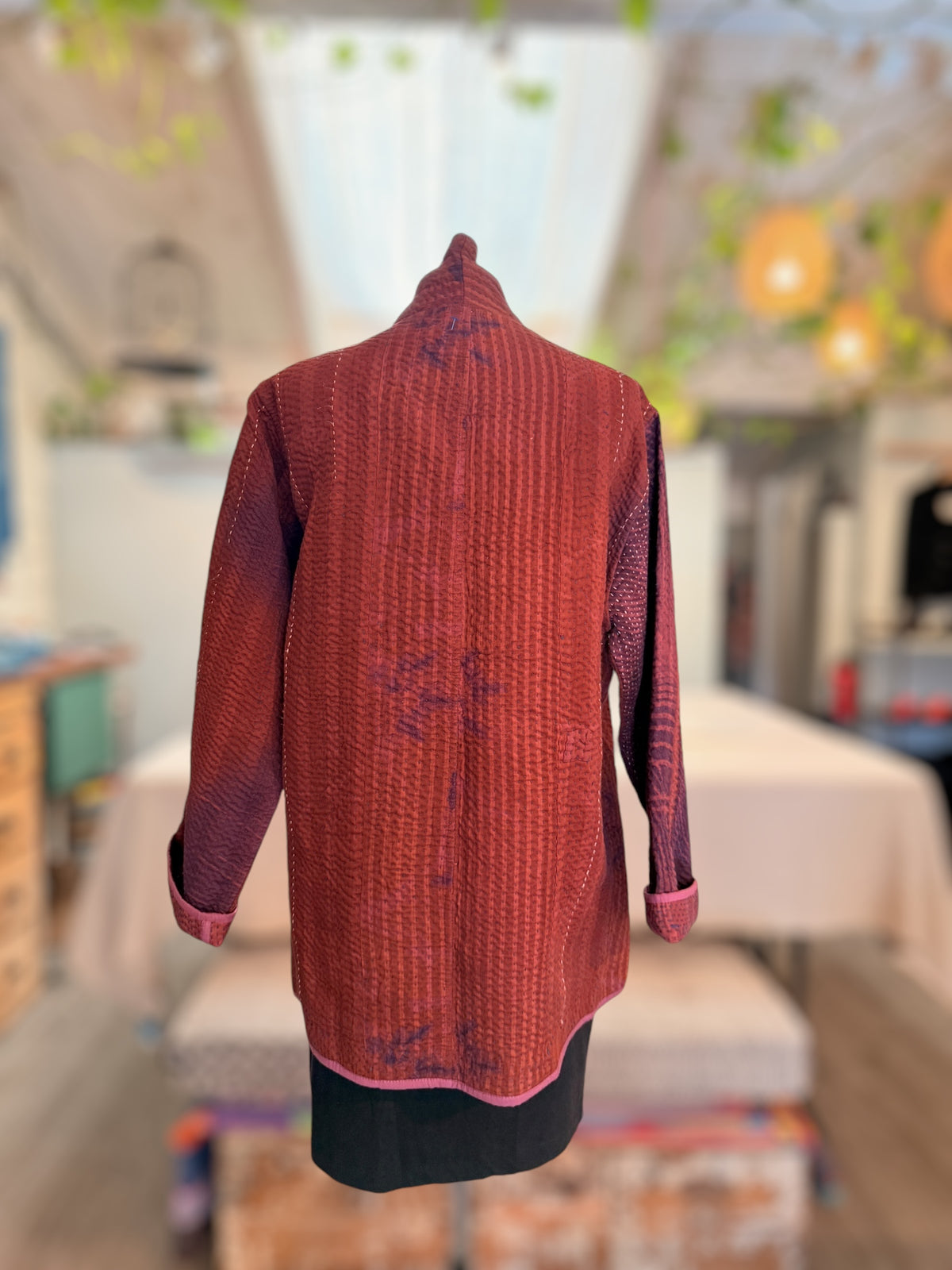 Nuovo Coat Purple Rust back