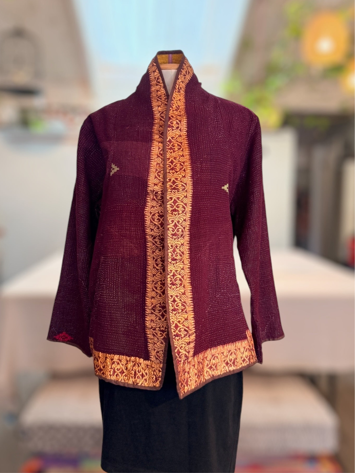 Nuovo Jacket. Maroon Gold