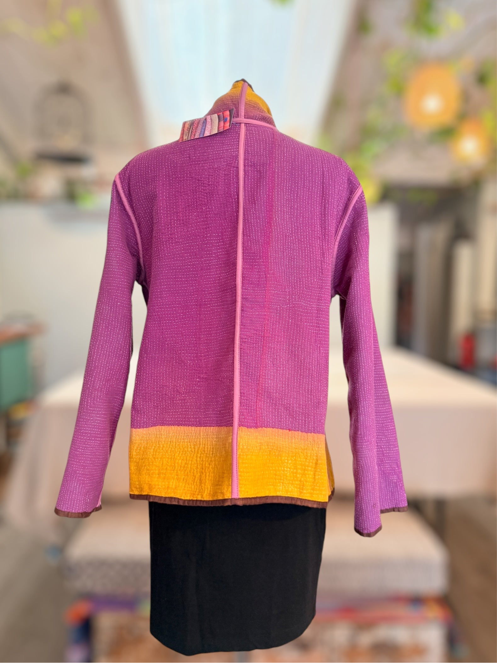 Nuovo Jacket Maroon Gold Reverse side Back