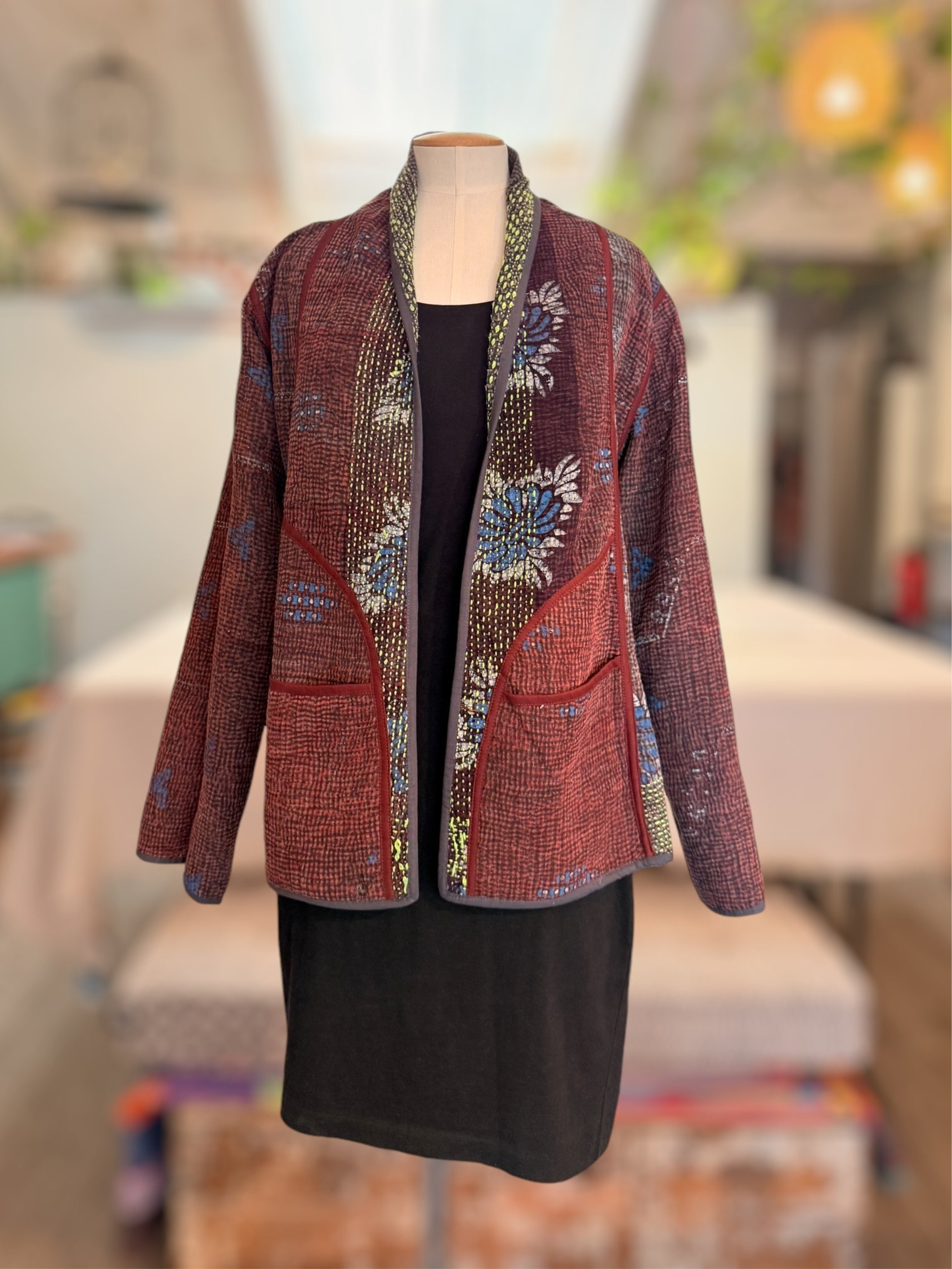 Nuovo Jacket Sand-washed neon  stitching Reverse