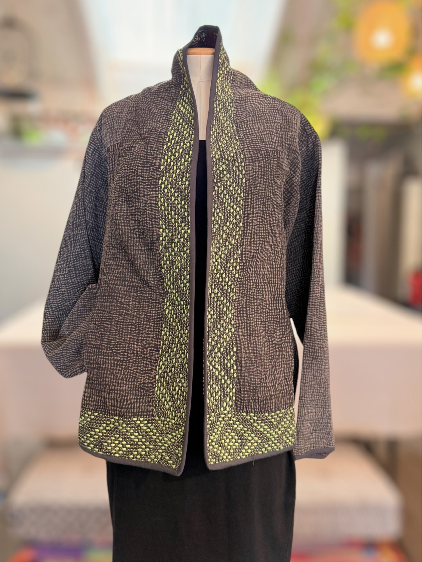 Nuovo Jacket Sandwashed neon stiching