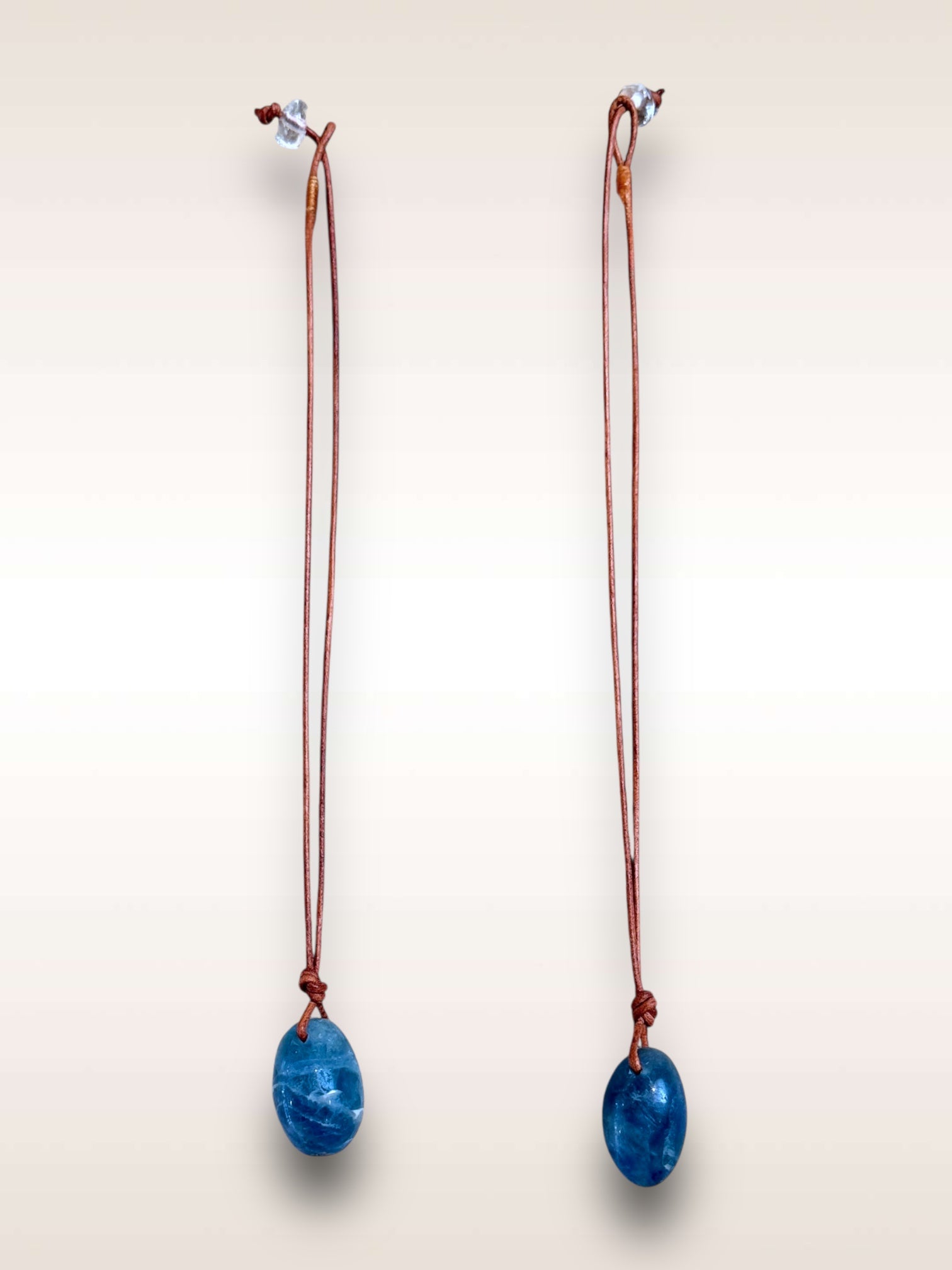 Necklace • Fluorite w/ Leather Cord