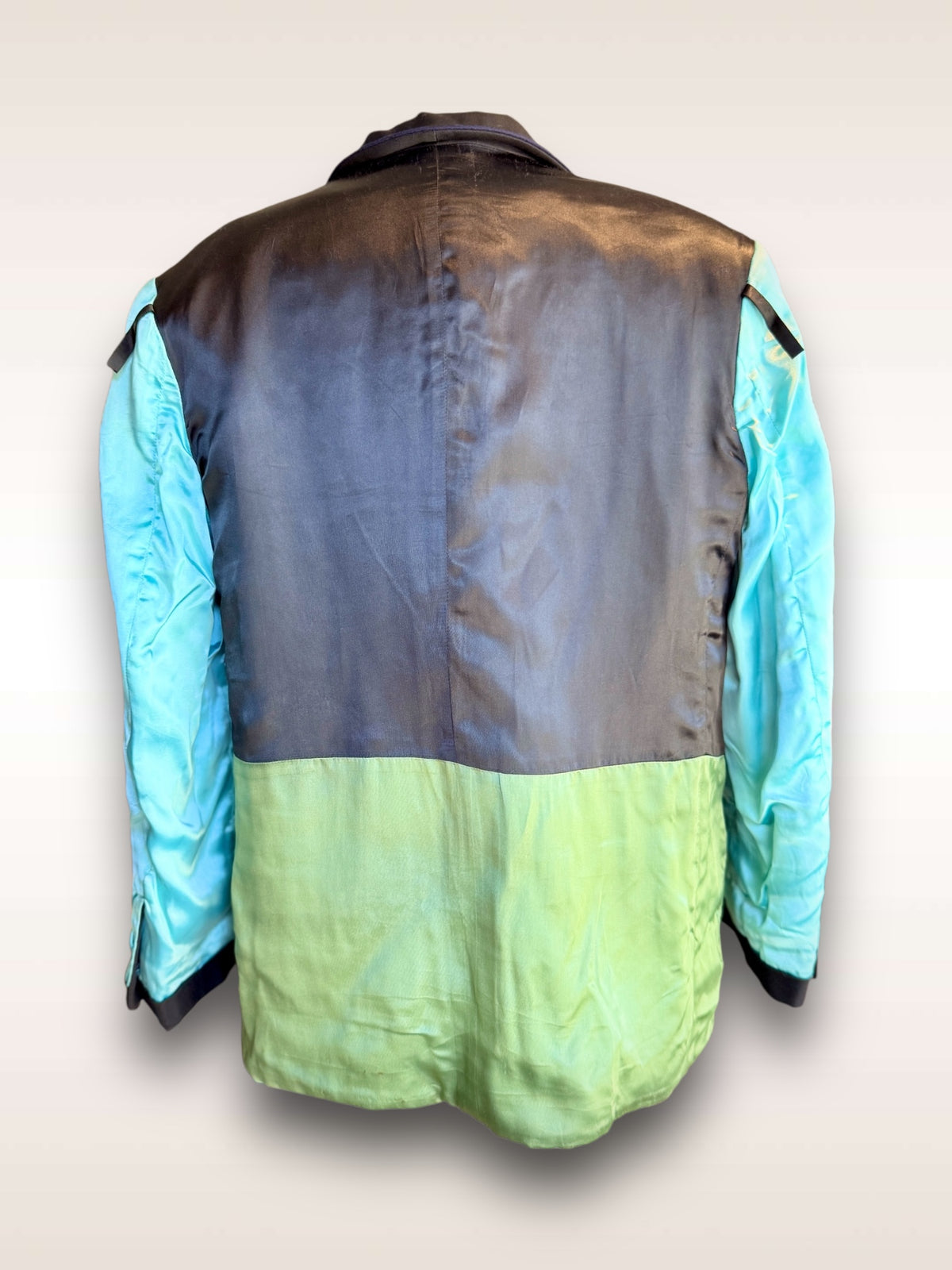 Yohji Yamamoto Jacket • Satin Color Block Reversible Jacket Spring 1991