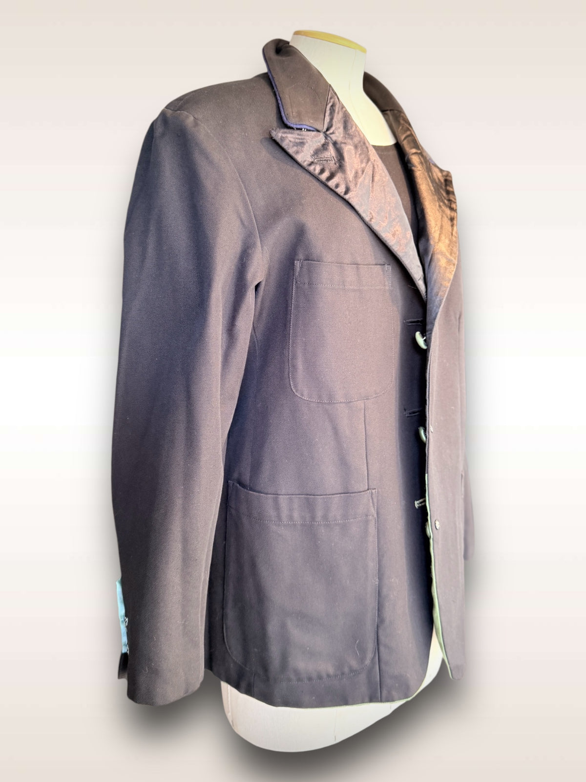 Yohji Yamamoto Jacket • Satin Color Block Reversible Jacket Spring 1991