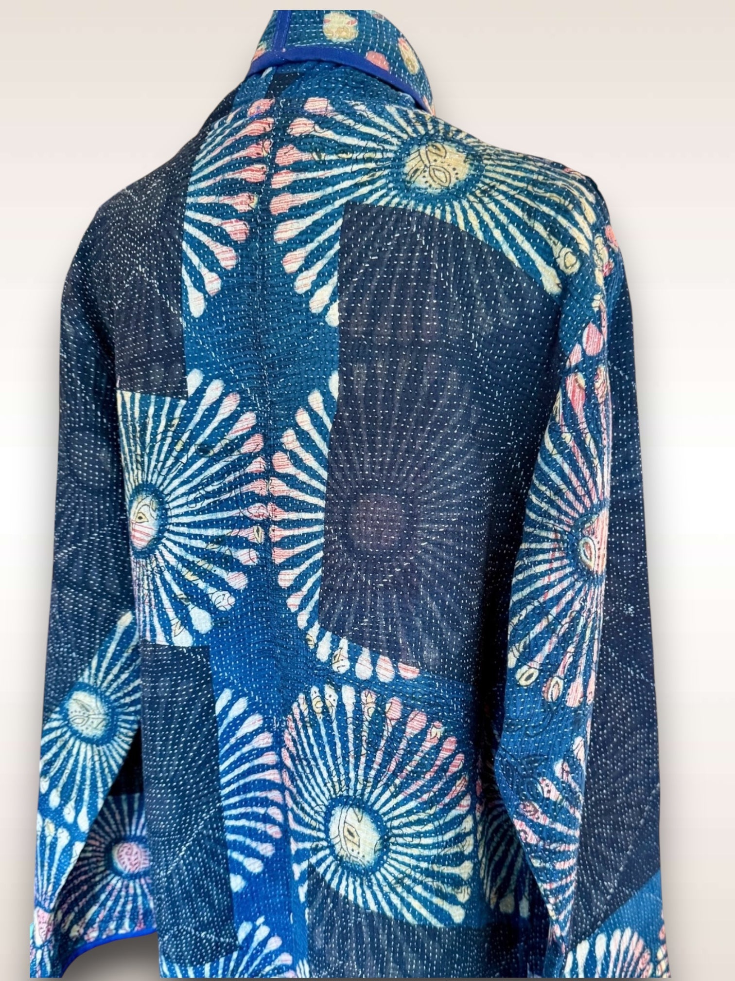 Nuovo Coat • Block Printed Radial