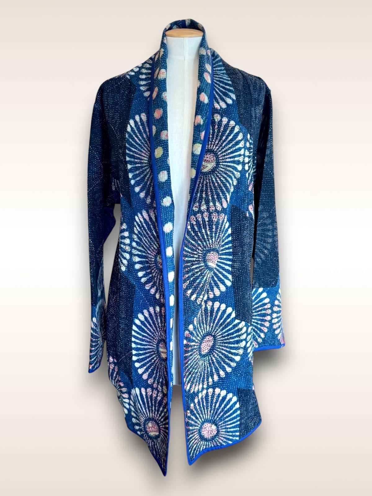 Nuovo Coat • Block Printed Radial
