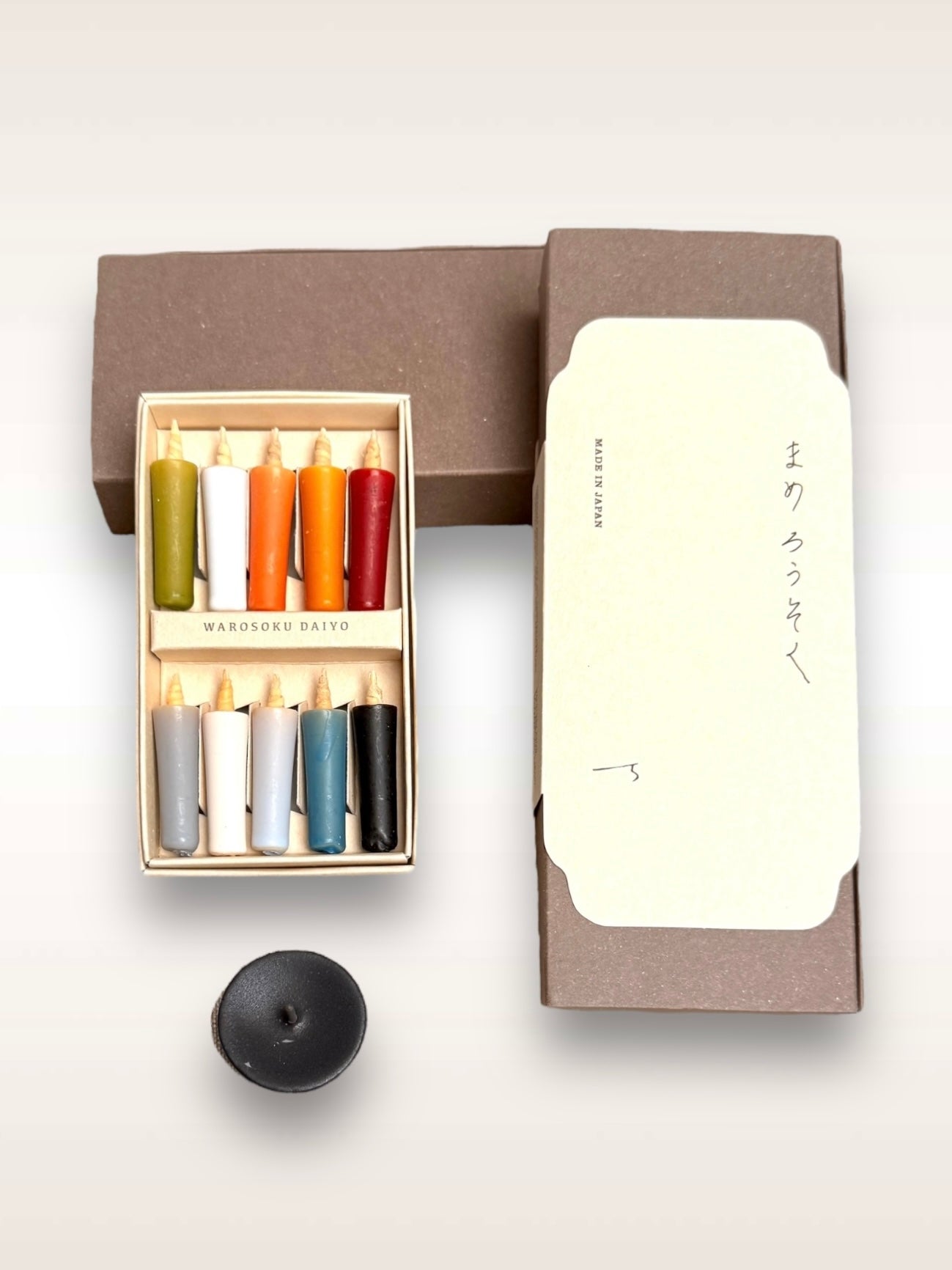 Rice Wax Candles Earth tones