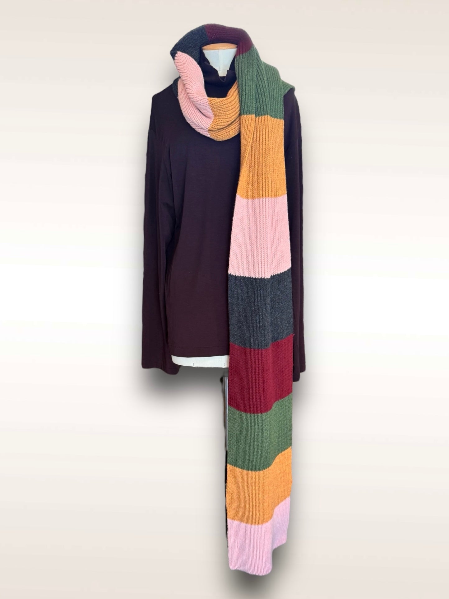 Yohji Yamamoto Scarf Multi Color 3.4M Muffler AW 1997