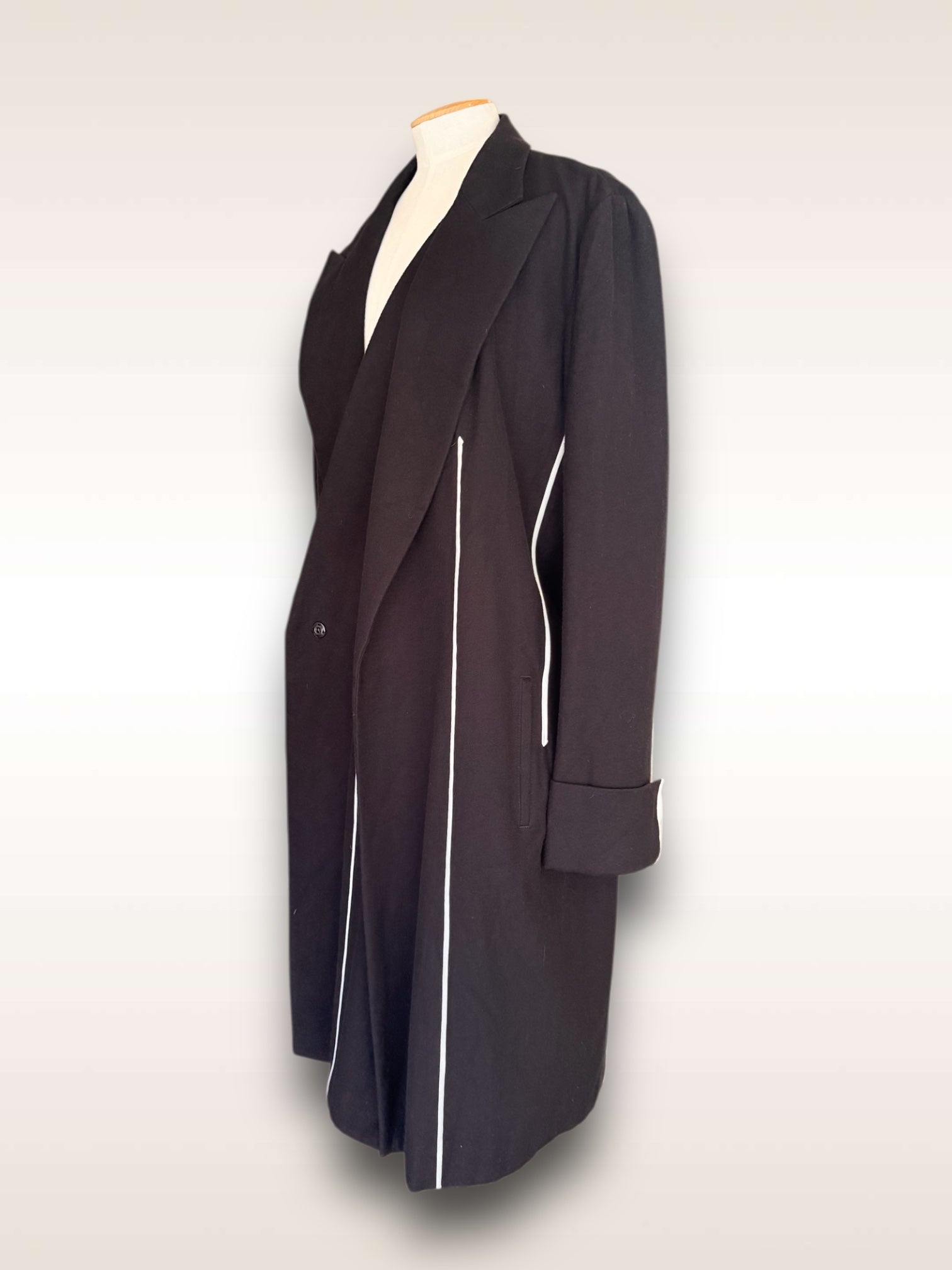 Yohji Flannel Jacket with white piping