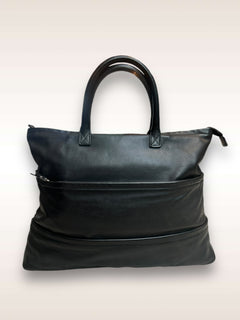 バッグ Yohji Yamamoto Leather Hand Bag Yohji Yamamoto Hand Bag • stiff leather w/short handles