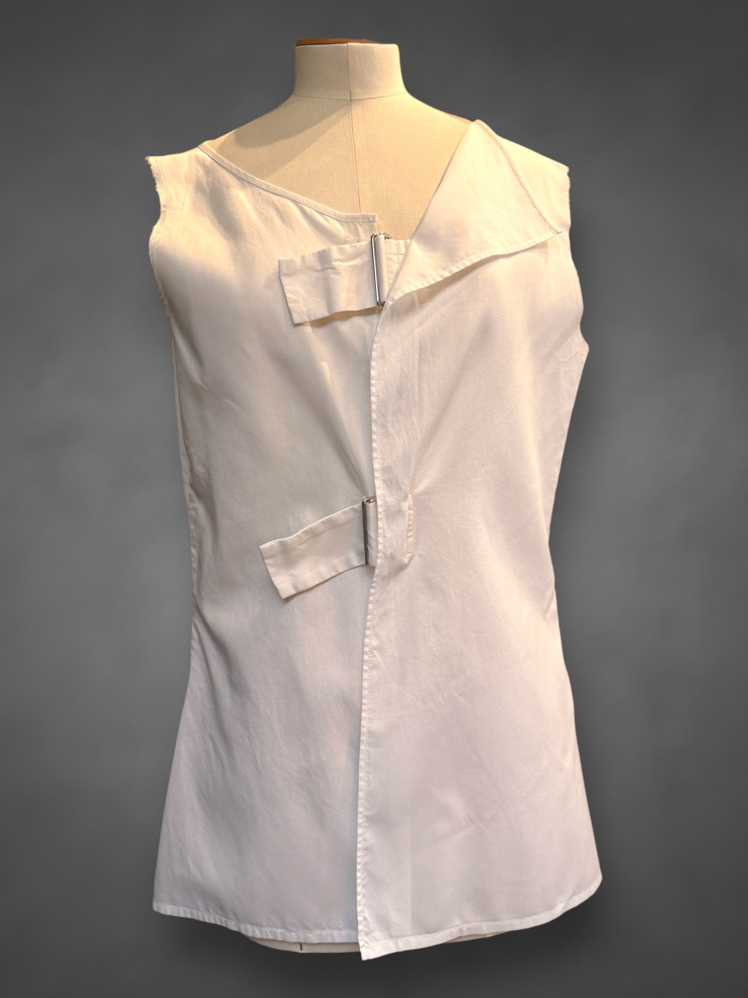 Yohji Yamamoto Cotton Sleeveless top with loop Spring 2004