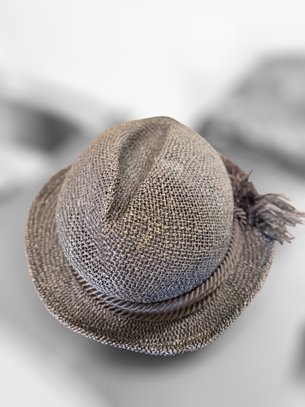 Yohji Yamamoto Flax Open Weave Hat