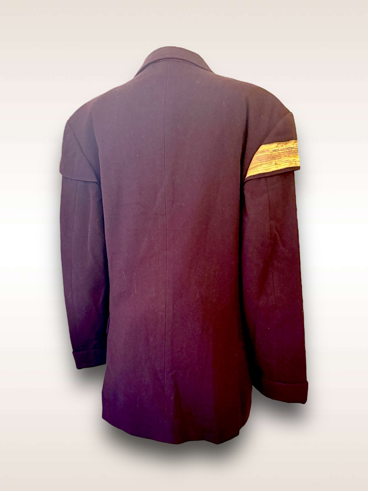 Yohji Yamamoto Jacket Melton Military Jacketnw/ Brass Buttons back view