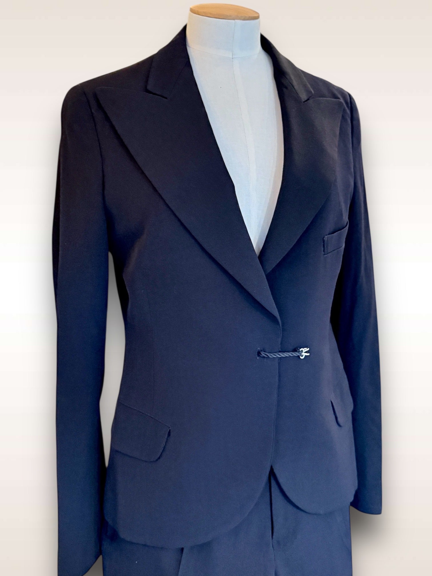 Yohji Yamamoto Jacket Single Breasted w/ hook & peak lapel