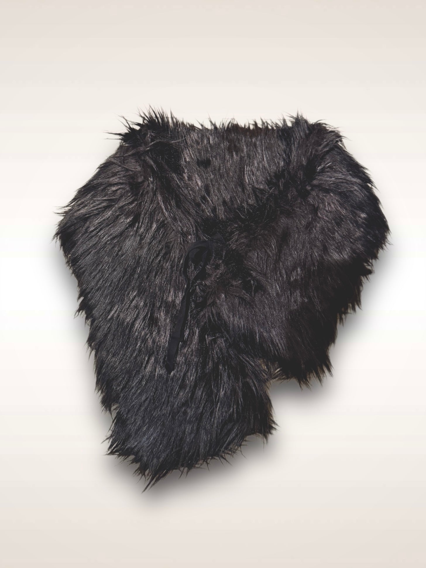 Yohji Yamamoto Scarf Faux Fur Shag Wrap