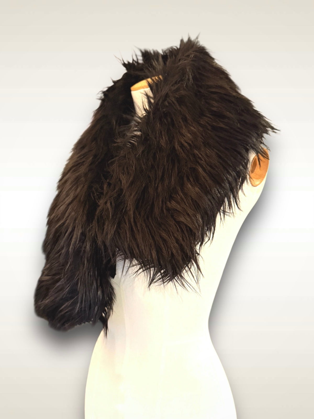 Yohji Yamamoto Scarf Faux Fur Shag Wrap 1997