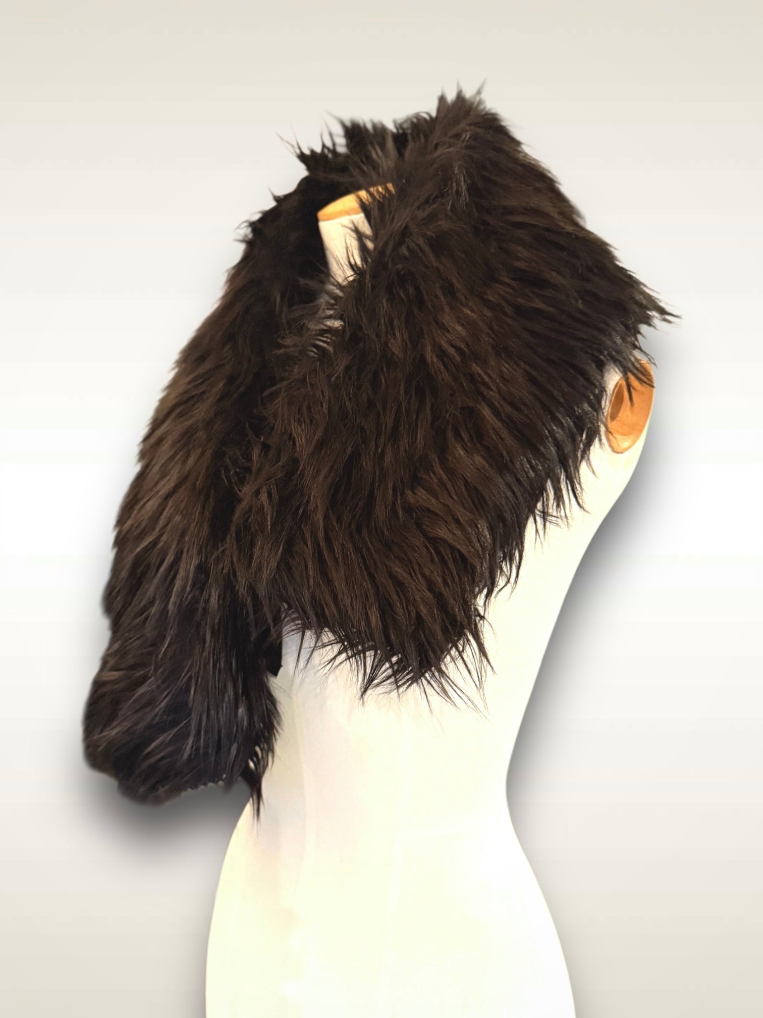 Yohji Yamamoto Scarf Faux Fur Shag Wrap 1997