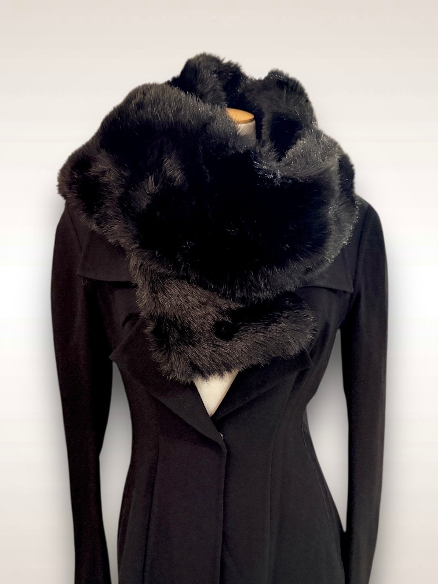 Yohji Yamamoto Scarf Faux Fur Wrap AW 1997